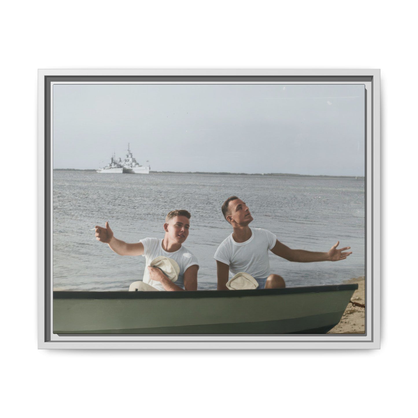 paire 099 | Framed Vintage Photo - Matte Canvas