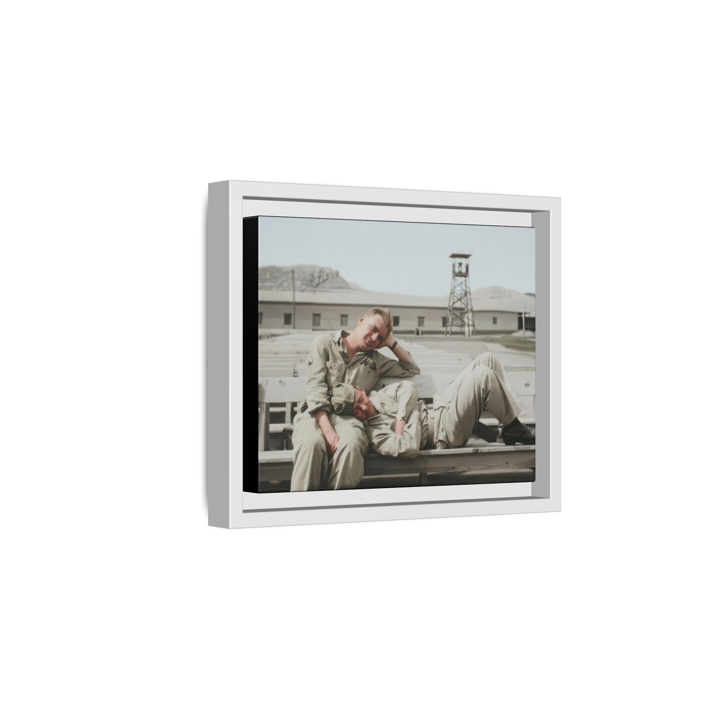 paire 096 | Framed Vintage Photo - Matte Canvas