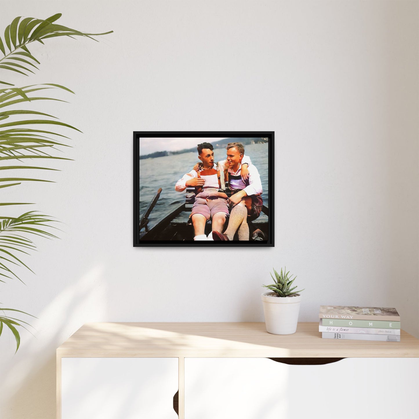 paire 026 | Framed Vintage Photo - Matte Canvas