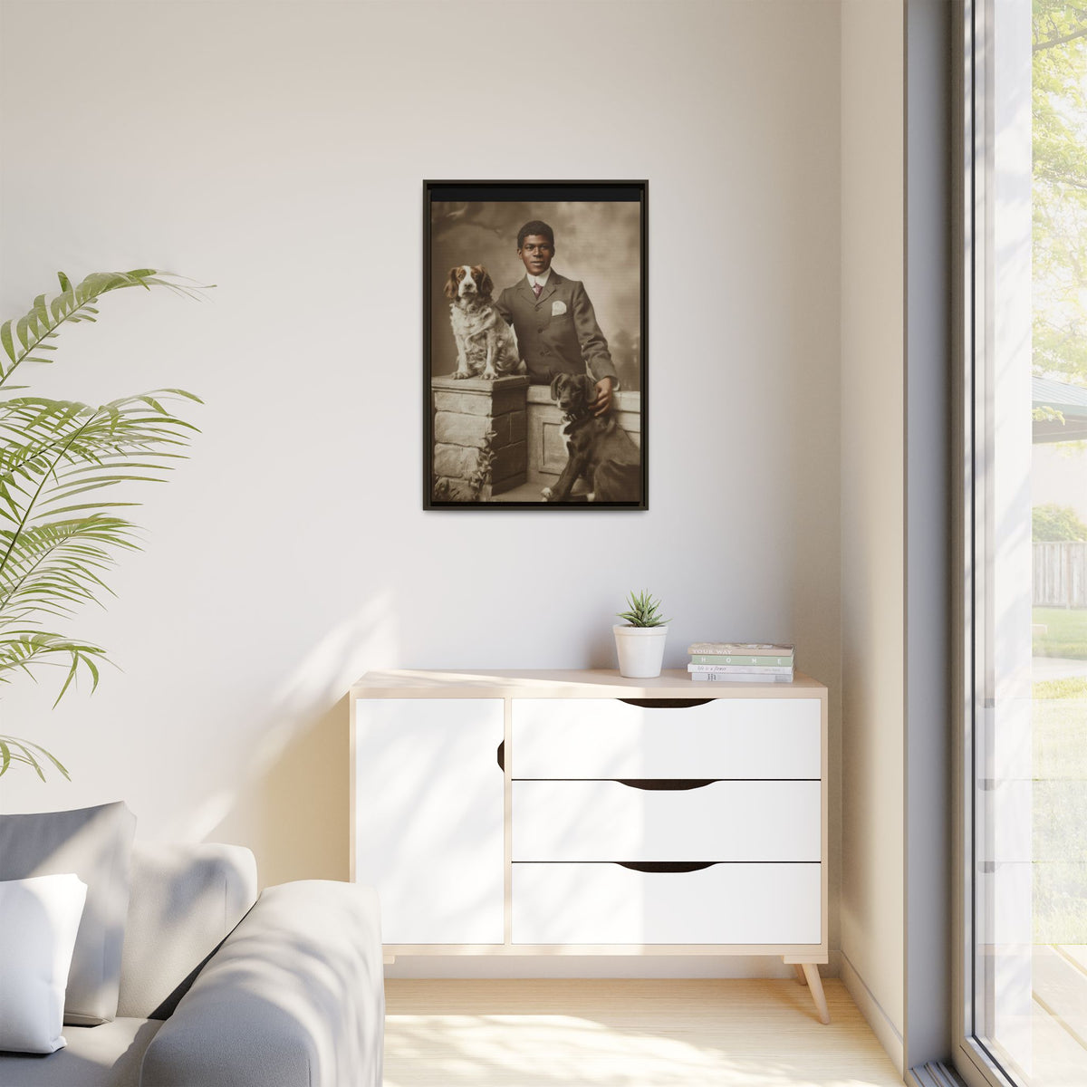 celibataire 009 | Framed Vintage Photo - Matte Canvas