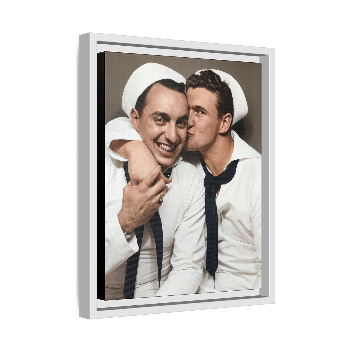 paire 155 | Framed Vintage Photo - Matte Canvas