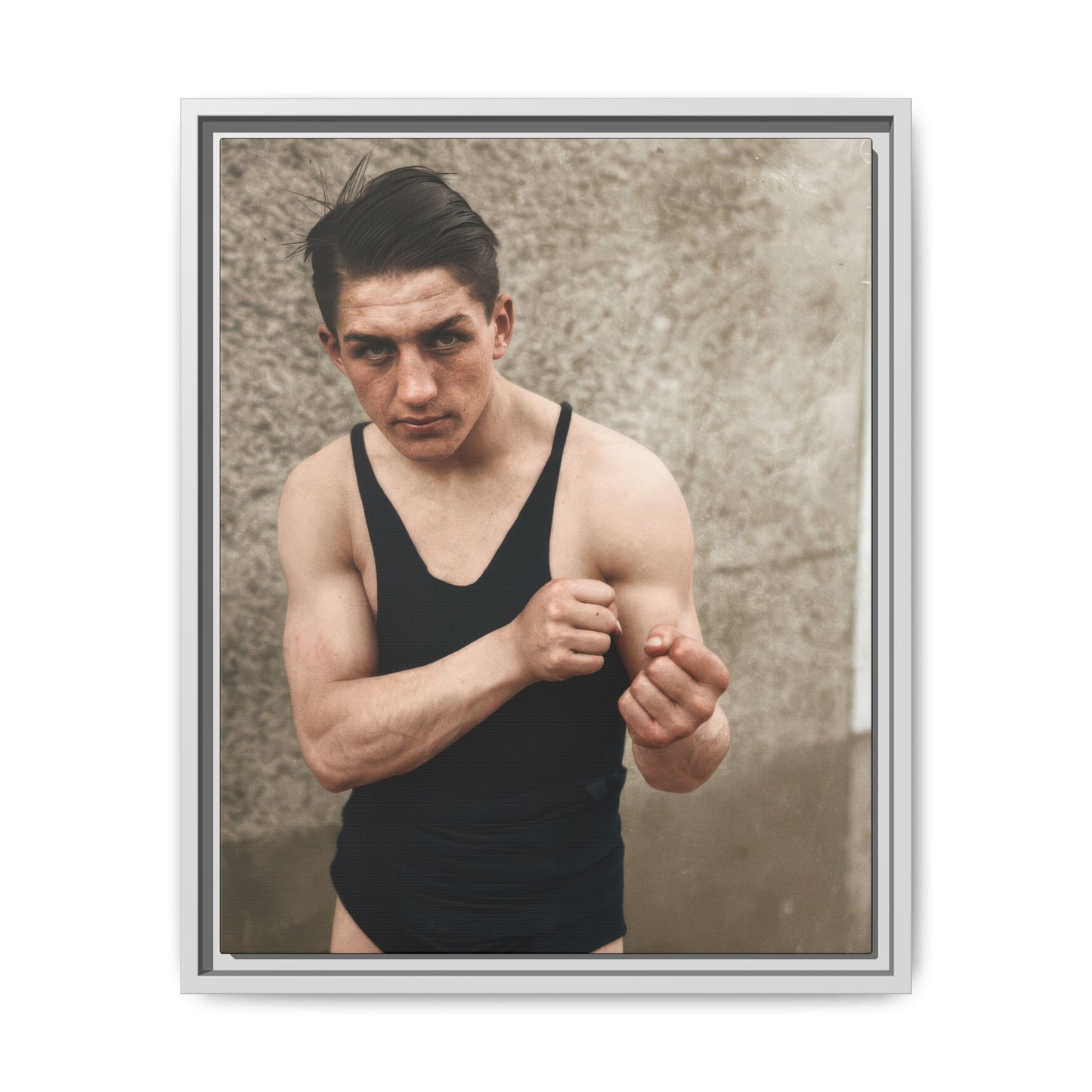 athlétisme 048 | Framed Vintage Photo - Matte Canvas