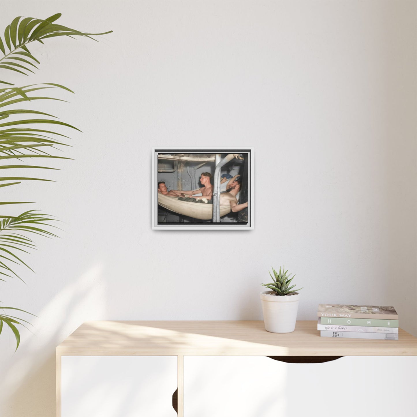 hommes 004 | Framed Vintage Photo - Matte Canvas