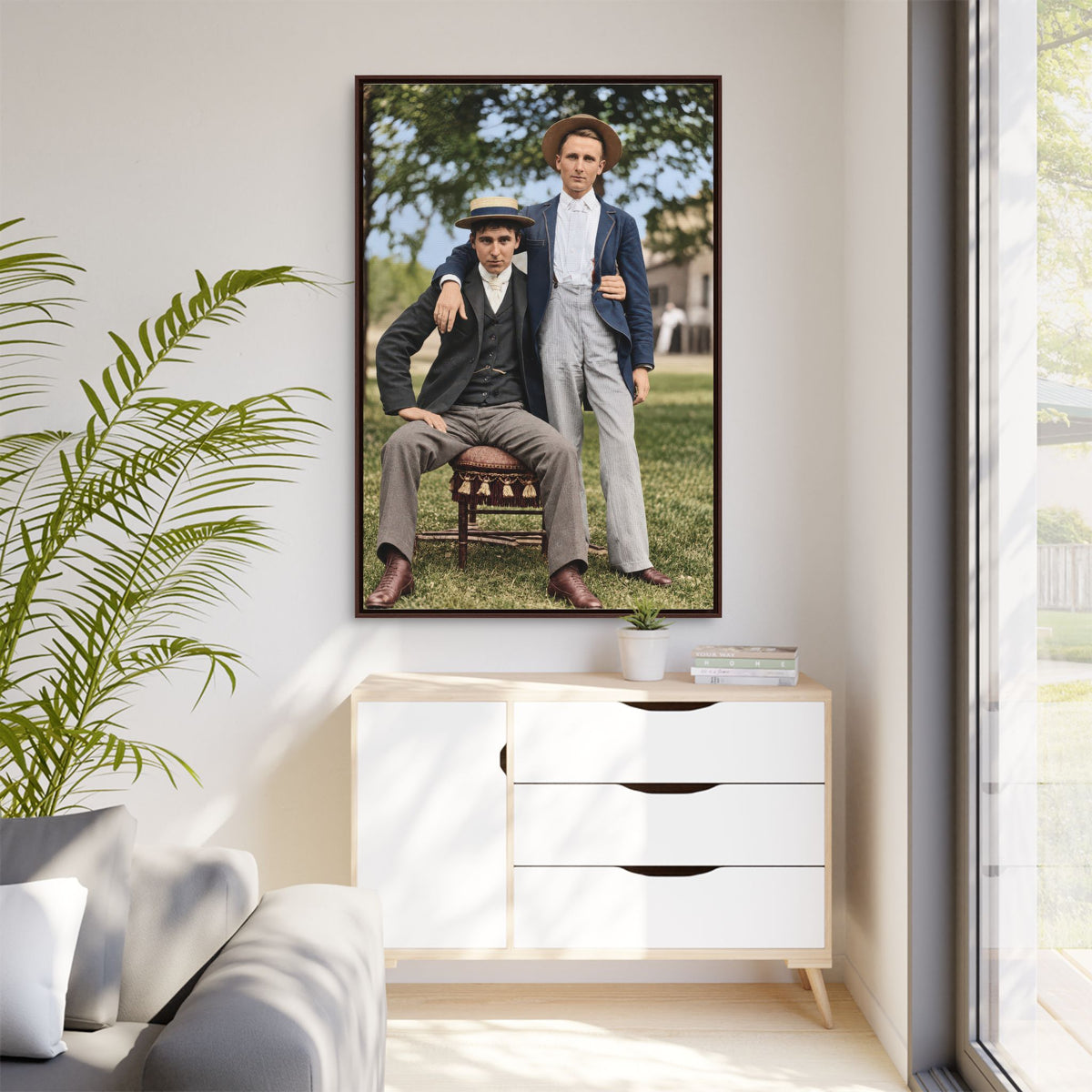 paire 167 | Framed Vintage Photo - Matte Canvas