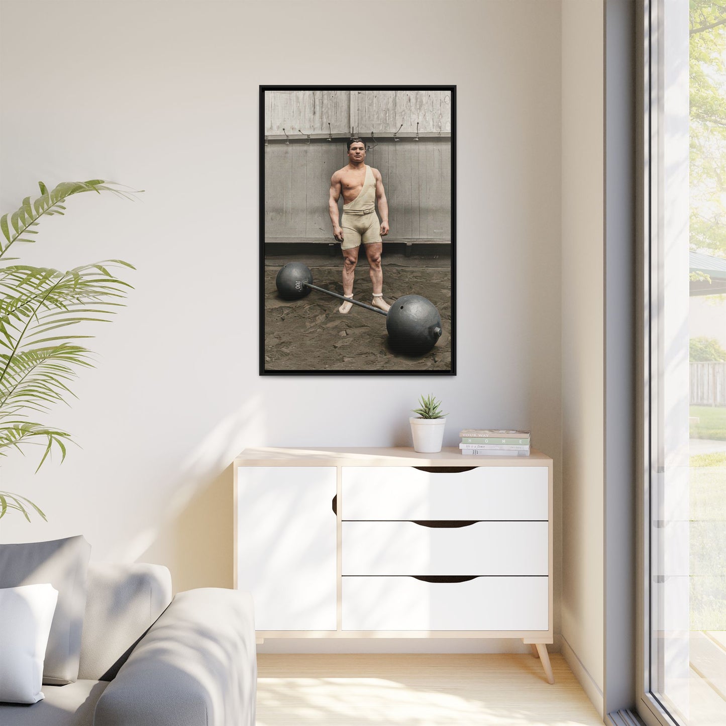 athlétisme 050 | Framed Vintage Photo - Matte Canvas