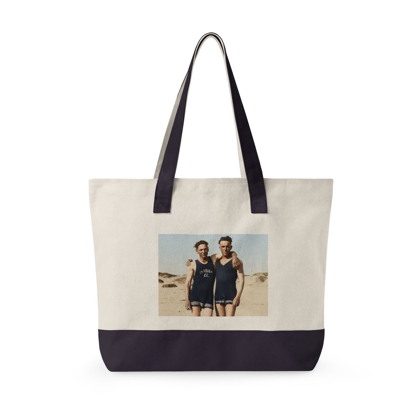 Beach Day Zippered Canvas Tote | nager 035