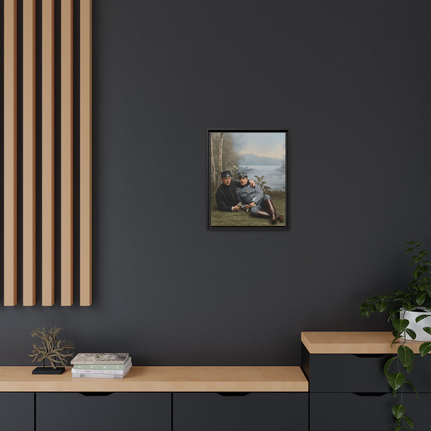 paire 129 | Framed Vintage Photo - Matte Canvas