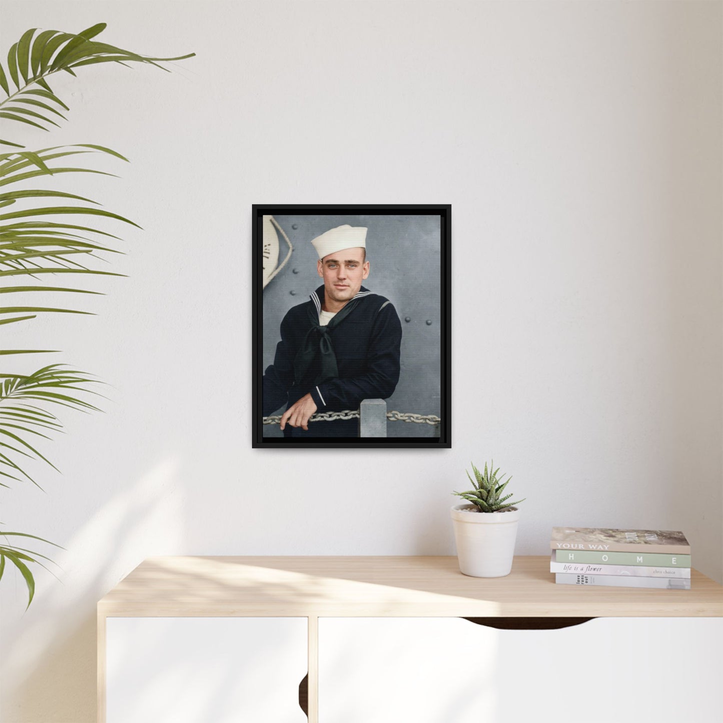 celibataire 023 | Framed Vintage Photo - Matte Canvas