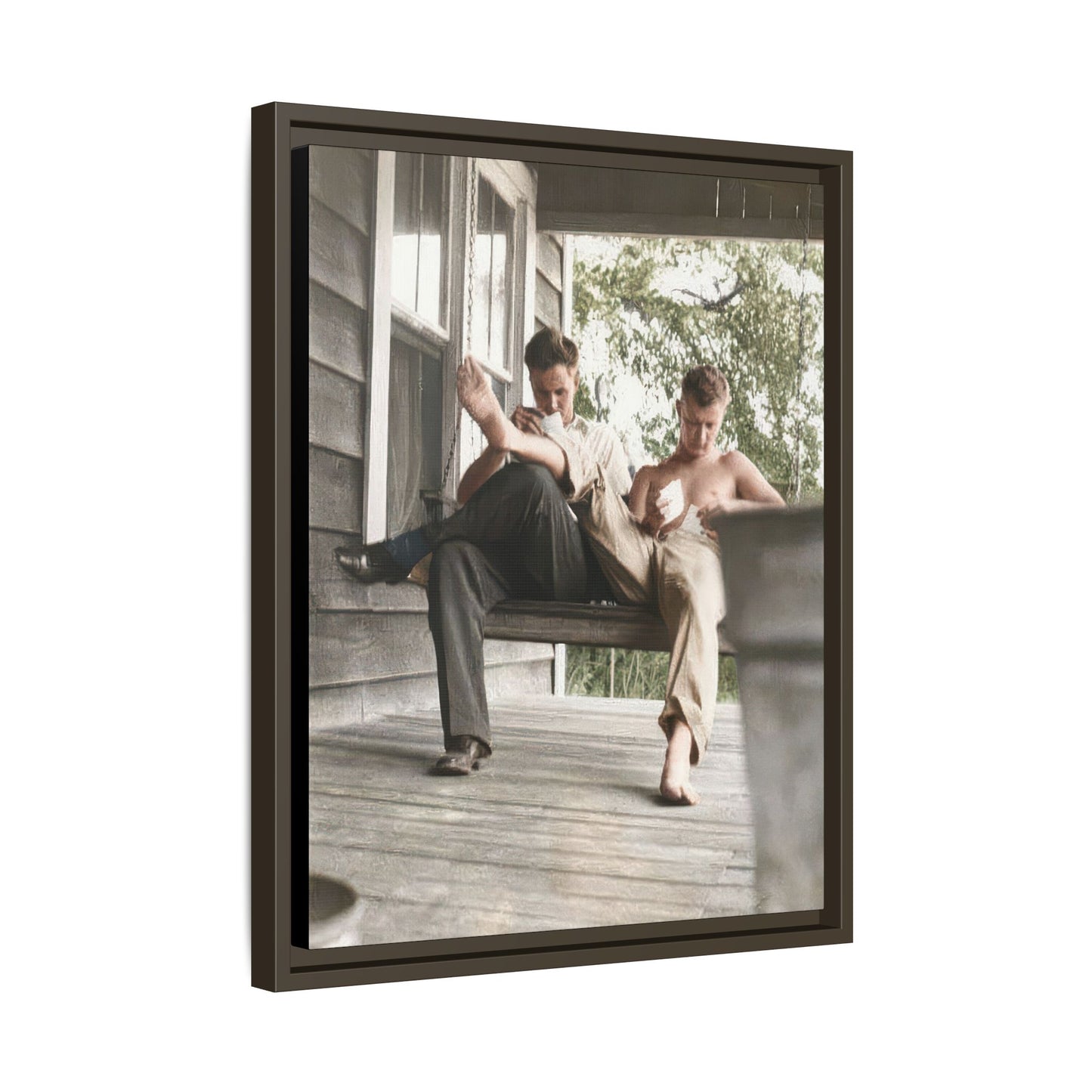 paire 051 | Framed Vintage Photo - Matte Canvas