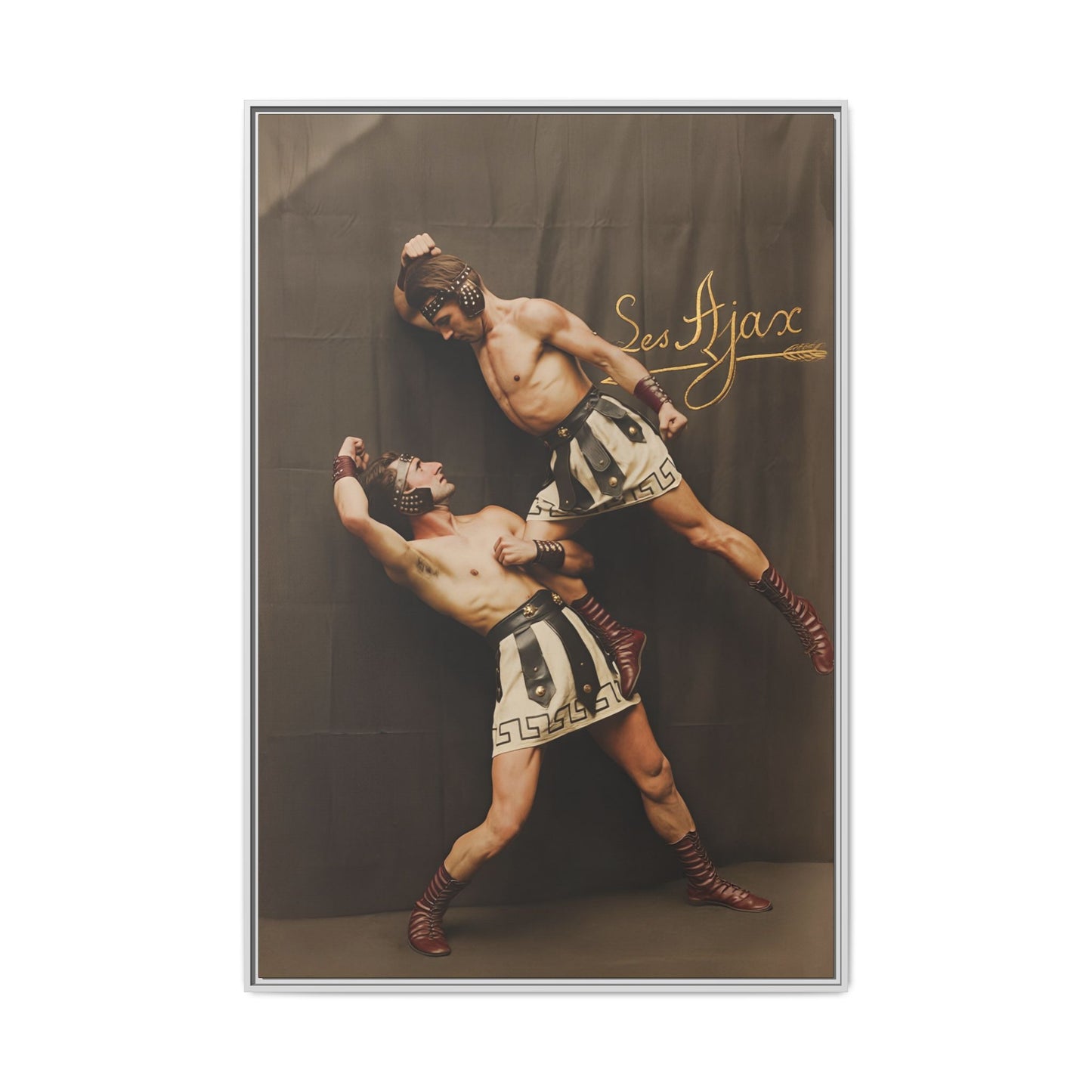 athlétisme 015 | Framed Vintage Photo - Matte Canvas