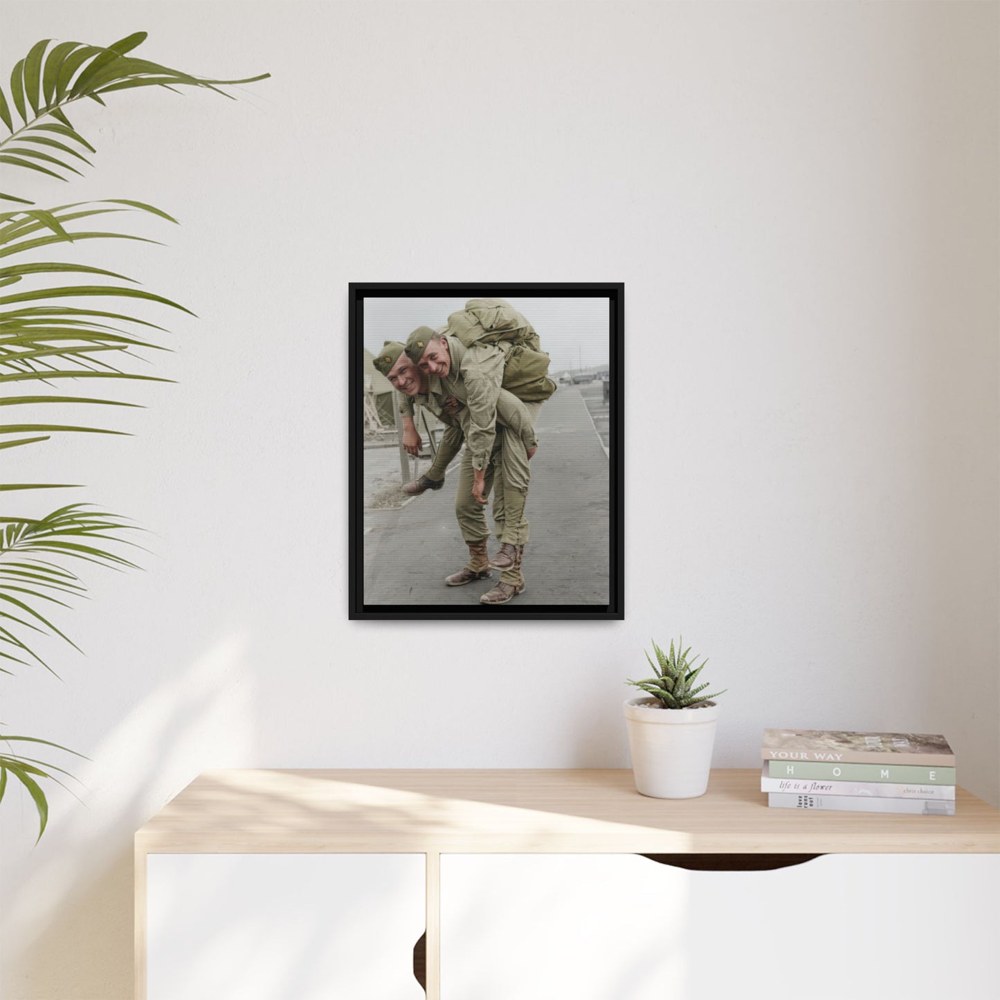paire 074 | Framed Vintage Photo - Matte Canvas