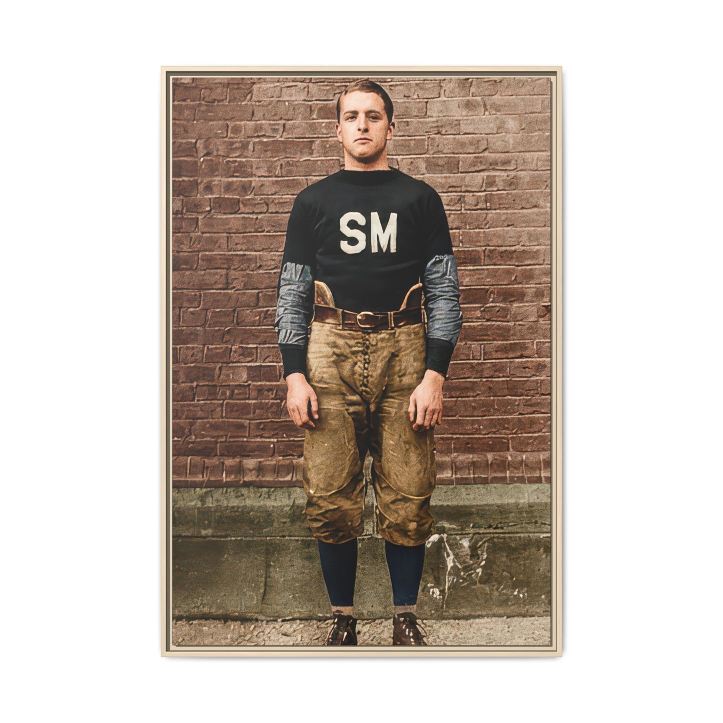 athlétisme 040 | Framed Vintage Photo - Matte Canvas