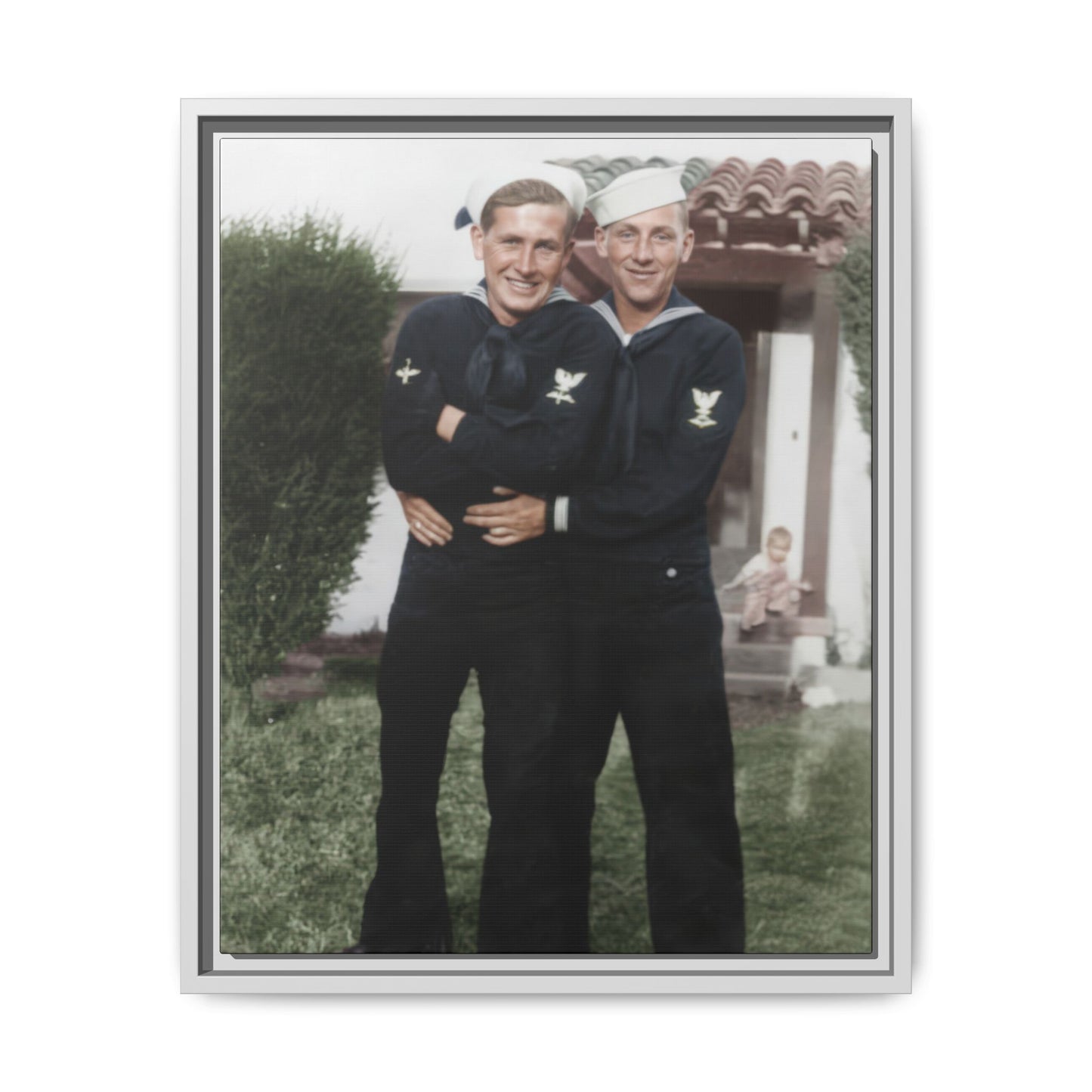 paire 025 | Framed Vintage Photo - Matte Canvas