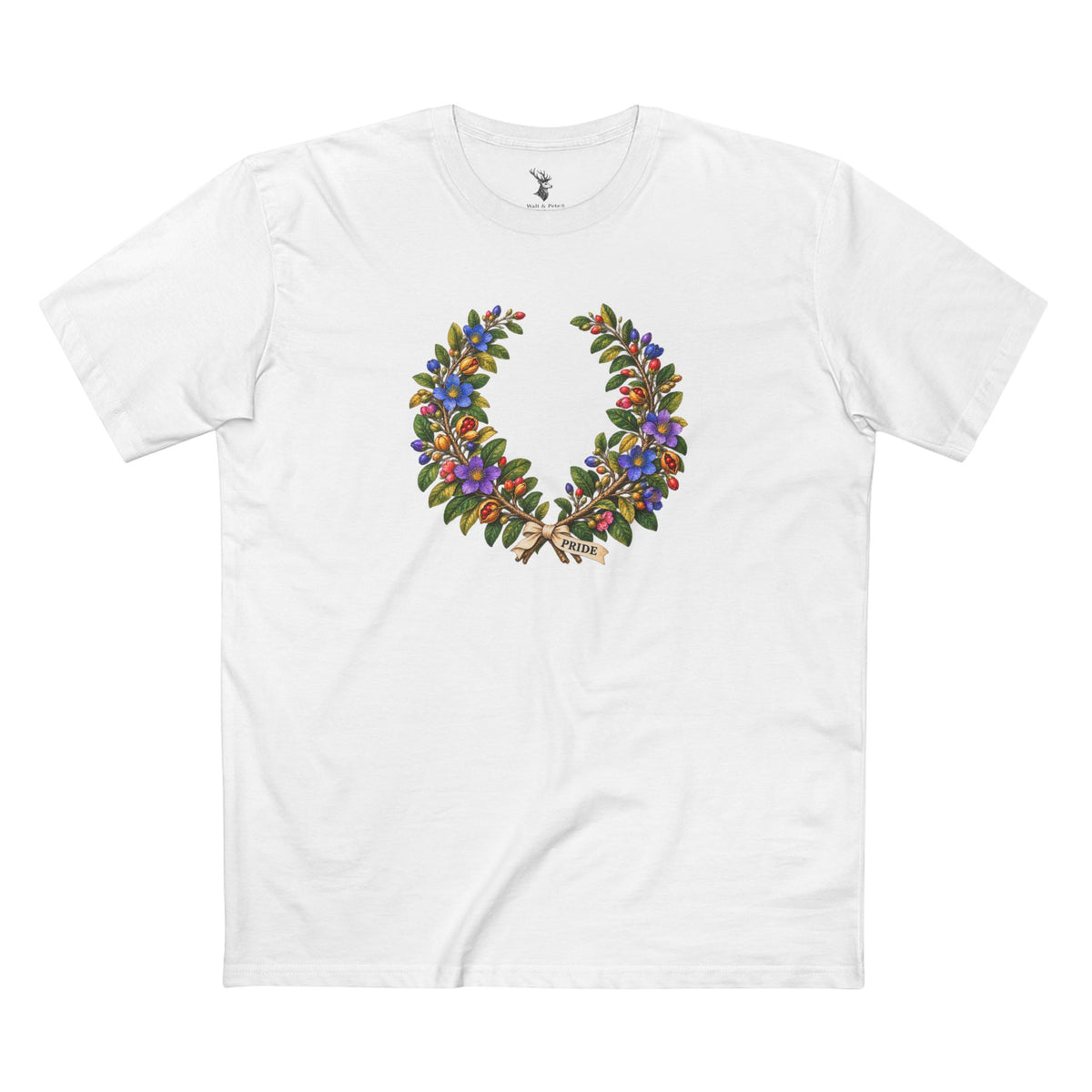 Jamaican Lignum Vitae Pride T-Shirt | LGBTQ+ Laurel Wreath Tee