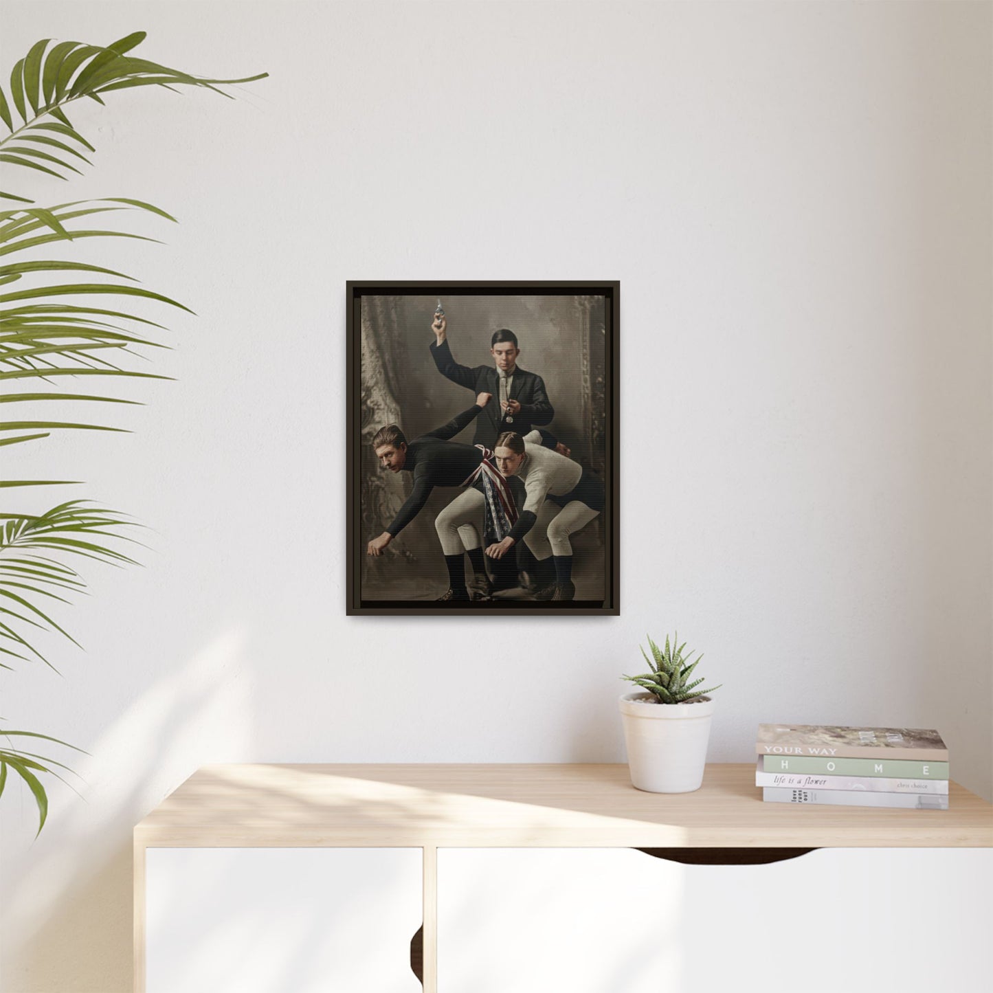athlétisme 020 | Framed Vintage Photo - Matte Canvas