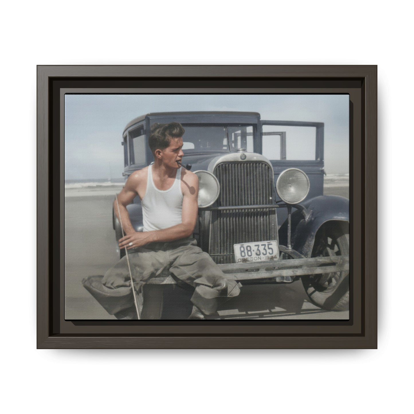 celibataire 008 | Framed Vintage Photo - Matte Canvas