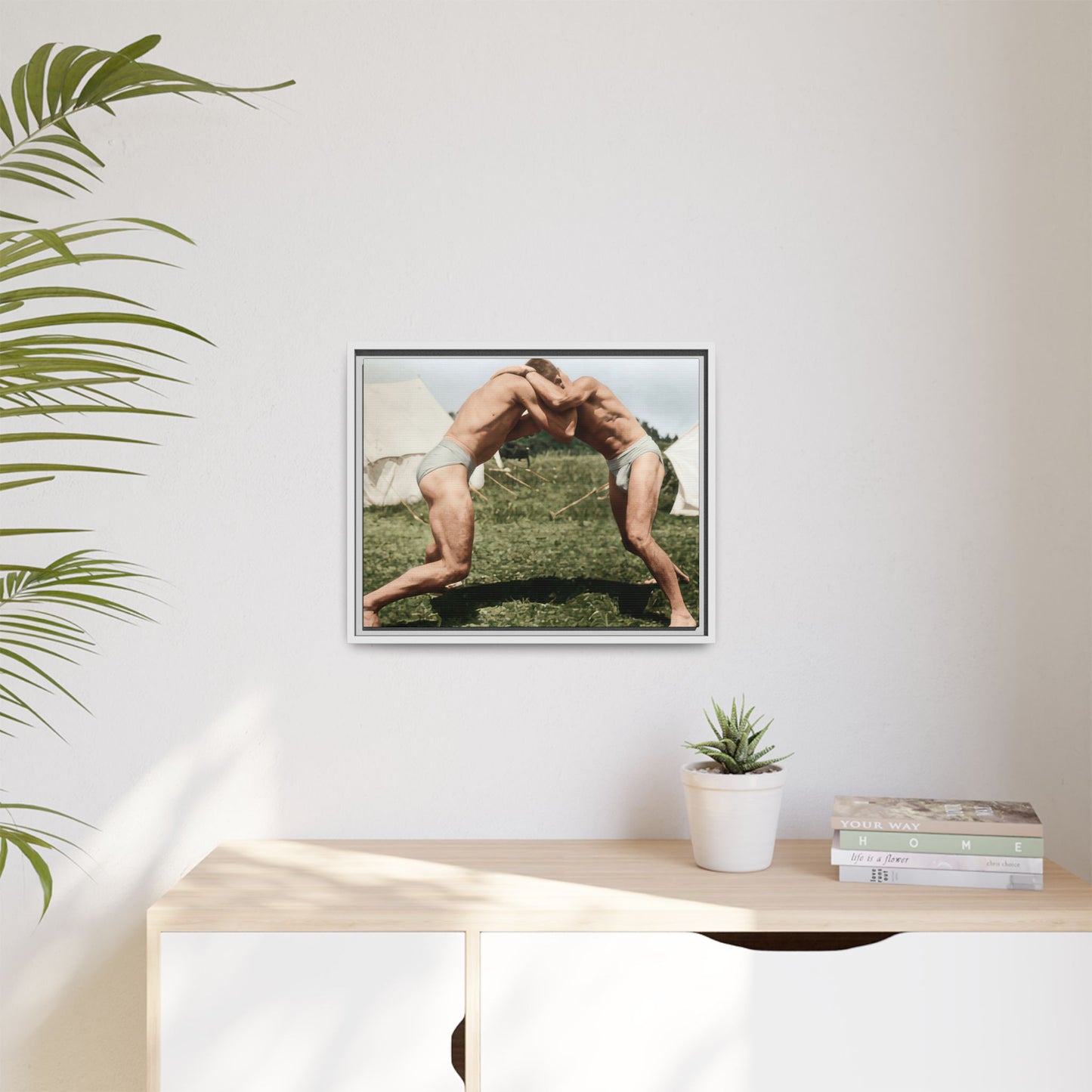 athlétisme 019 | Framed Vintage Photo - Matte Canvas