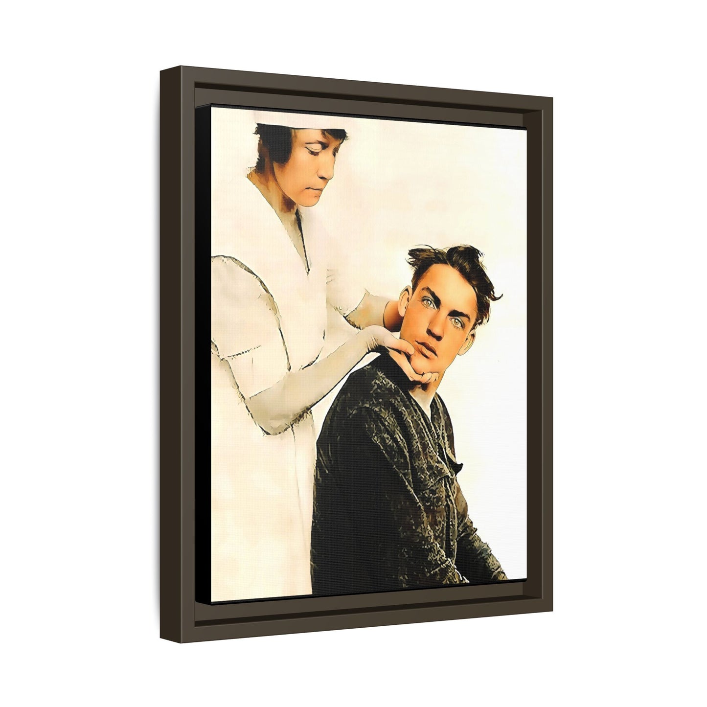 celibataire 021 | Framed Vintage Photo - Matte Canvas