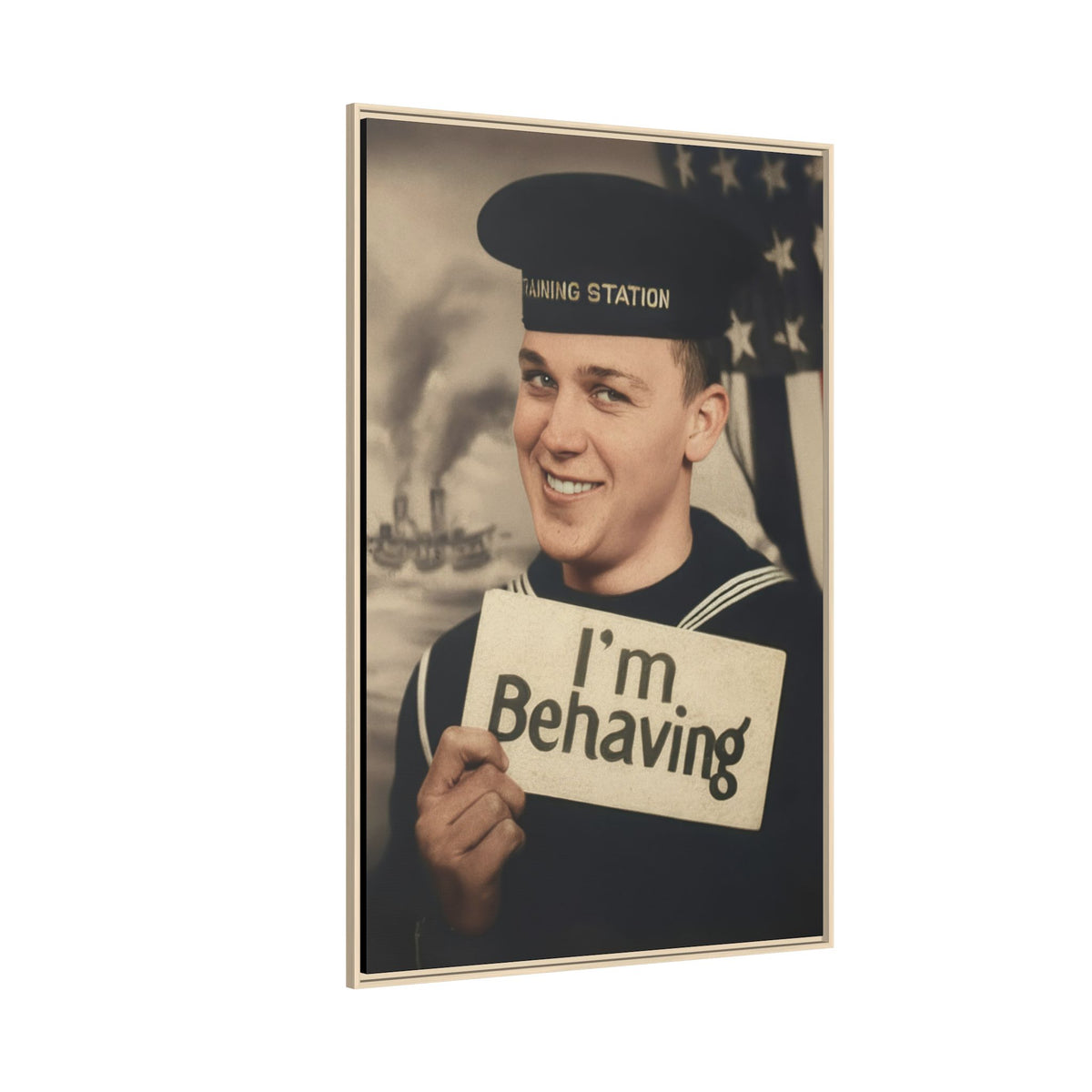 celibataire 002 | Framed Vintage Photo - Matte Canvas