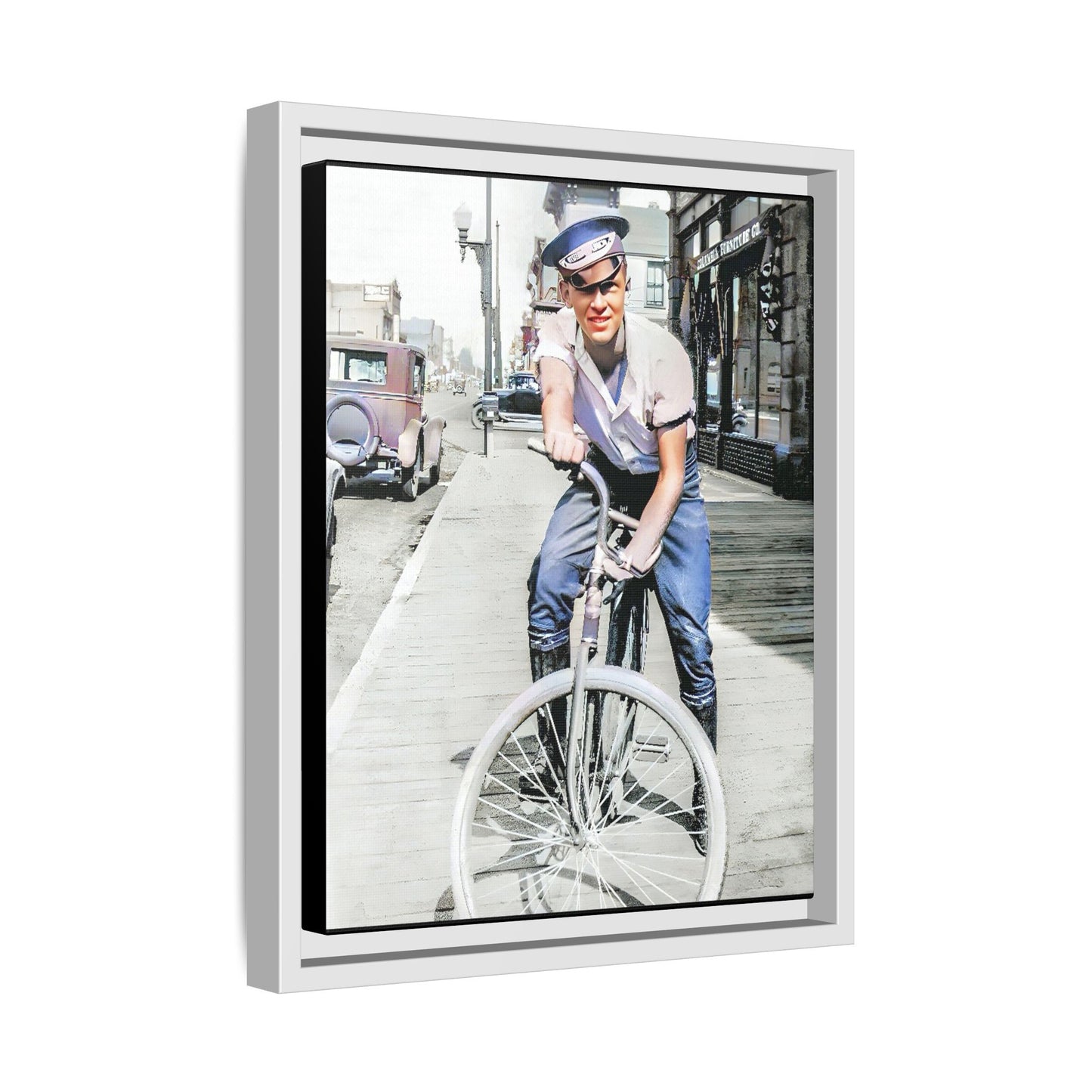 celibataire 007 | Framed Vintage Photo - Matte Canvas