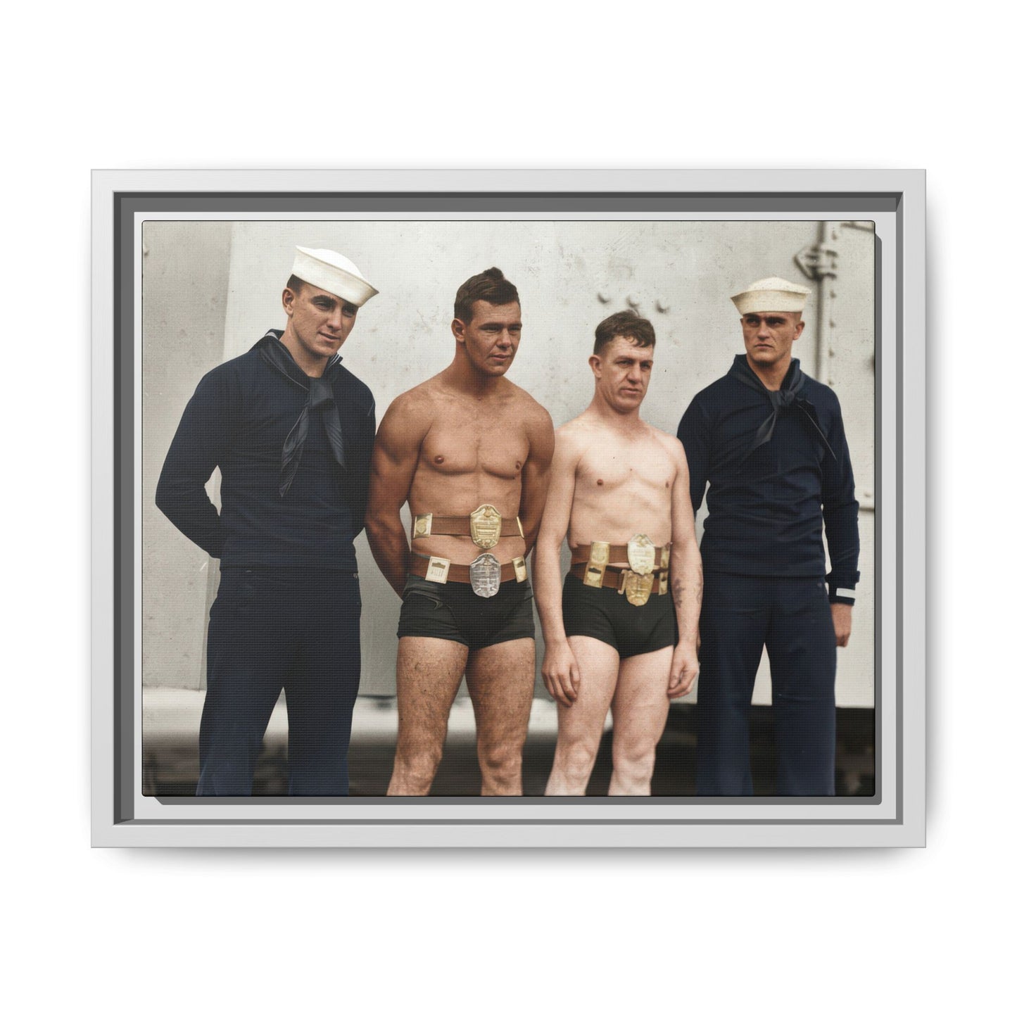 athlétisme 049 | Framed Vintage Photo - Matte Canvas