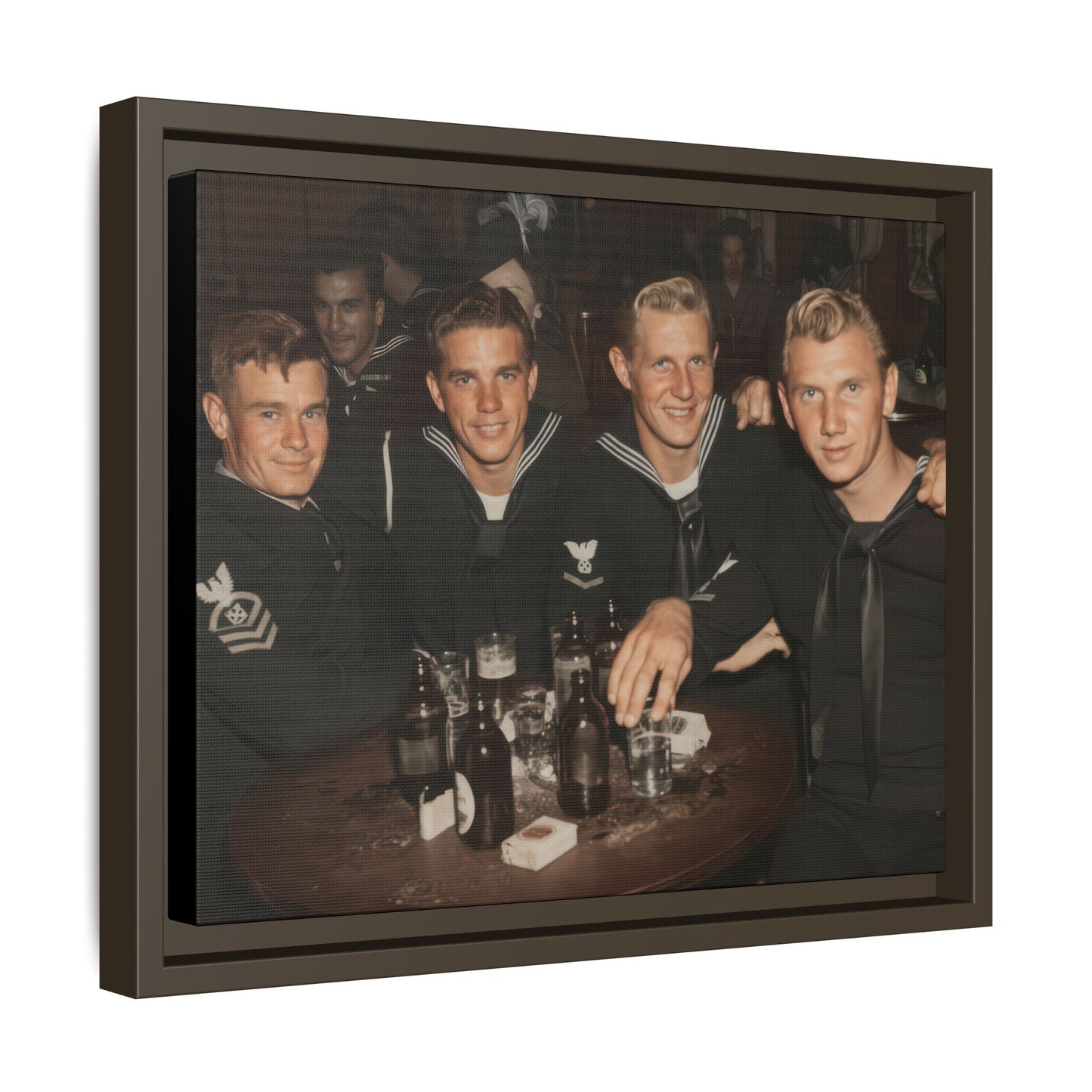 hommes 007 | Framed Vintage Photo - Matte Canvas