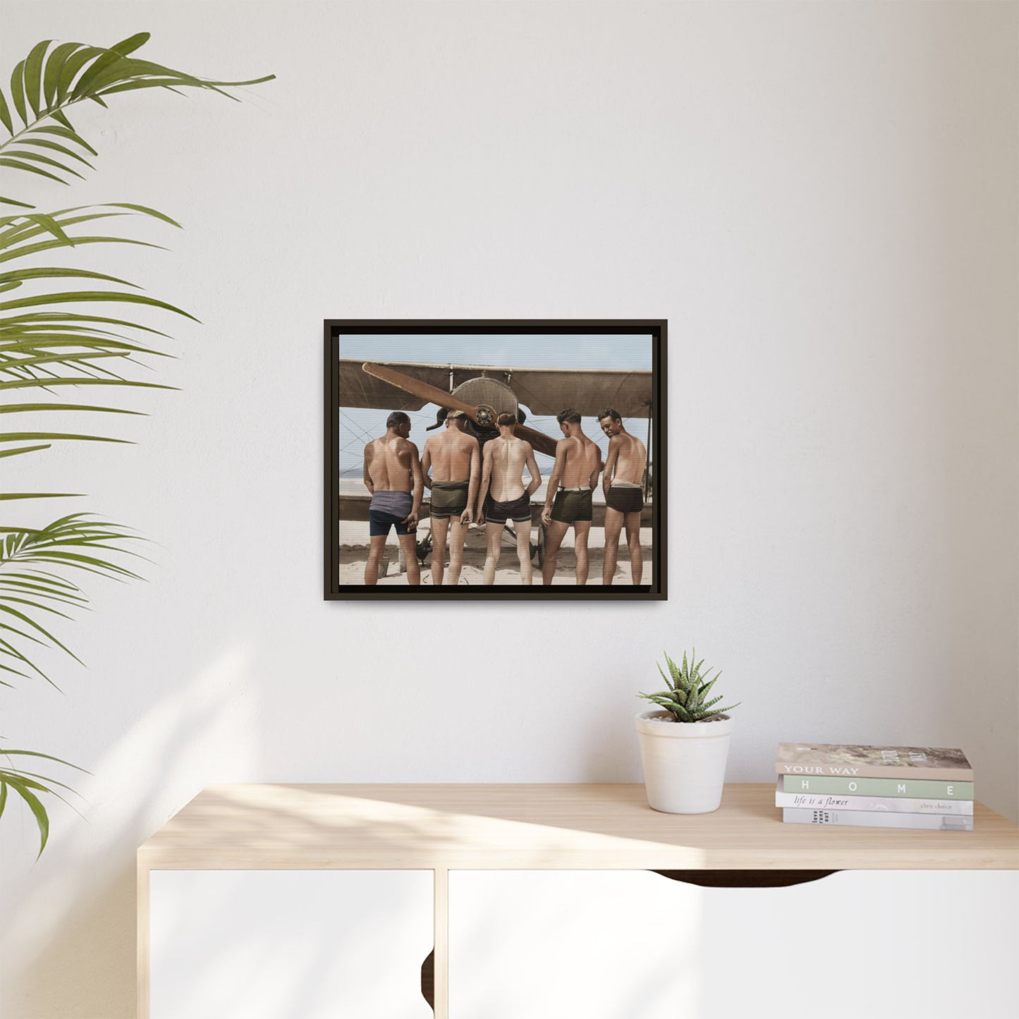 hommes 019 | Framed Vintage Photo - Matte Canvas