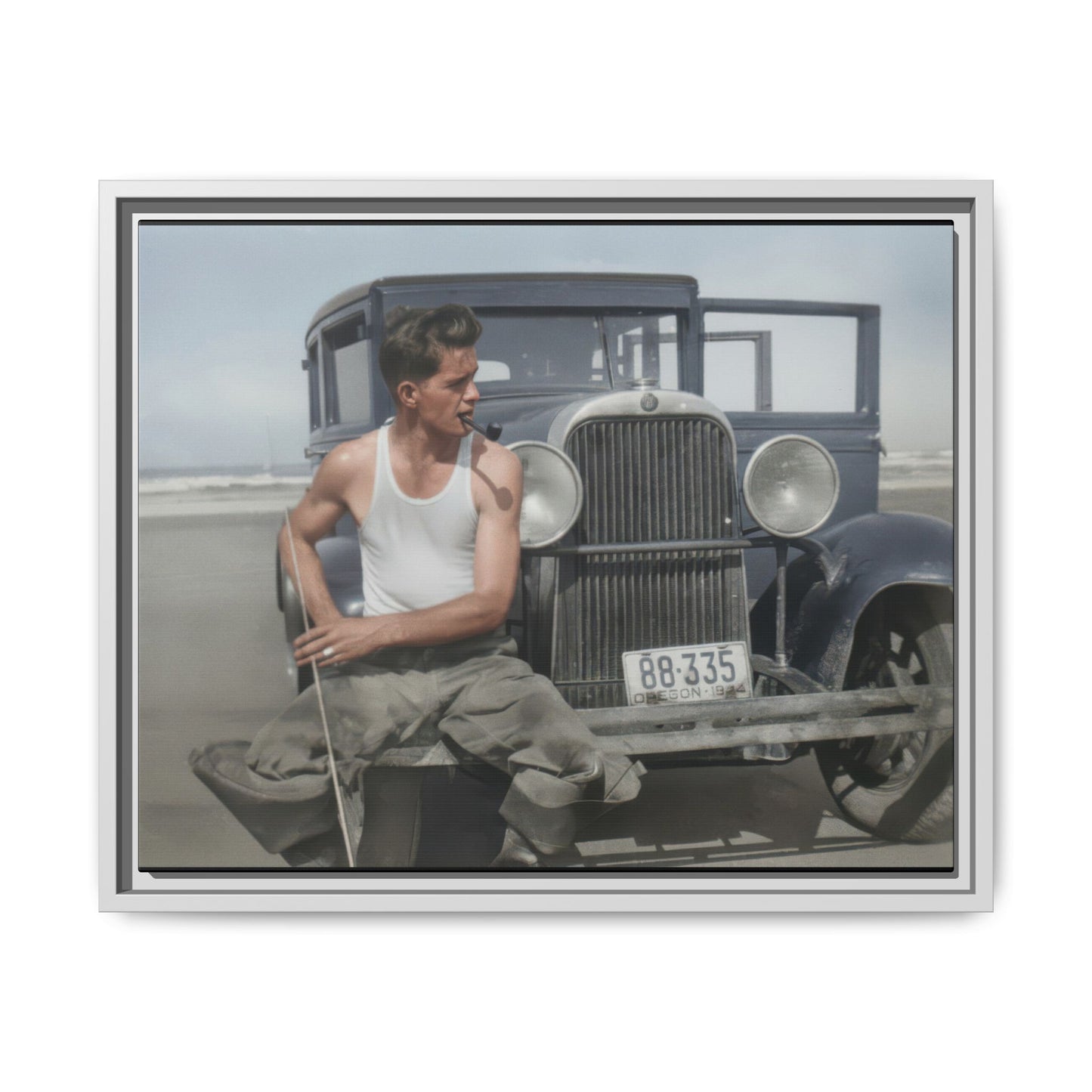 celibataire 008 | Framed Vintage Photo - Matte Canvas