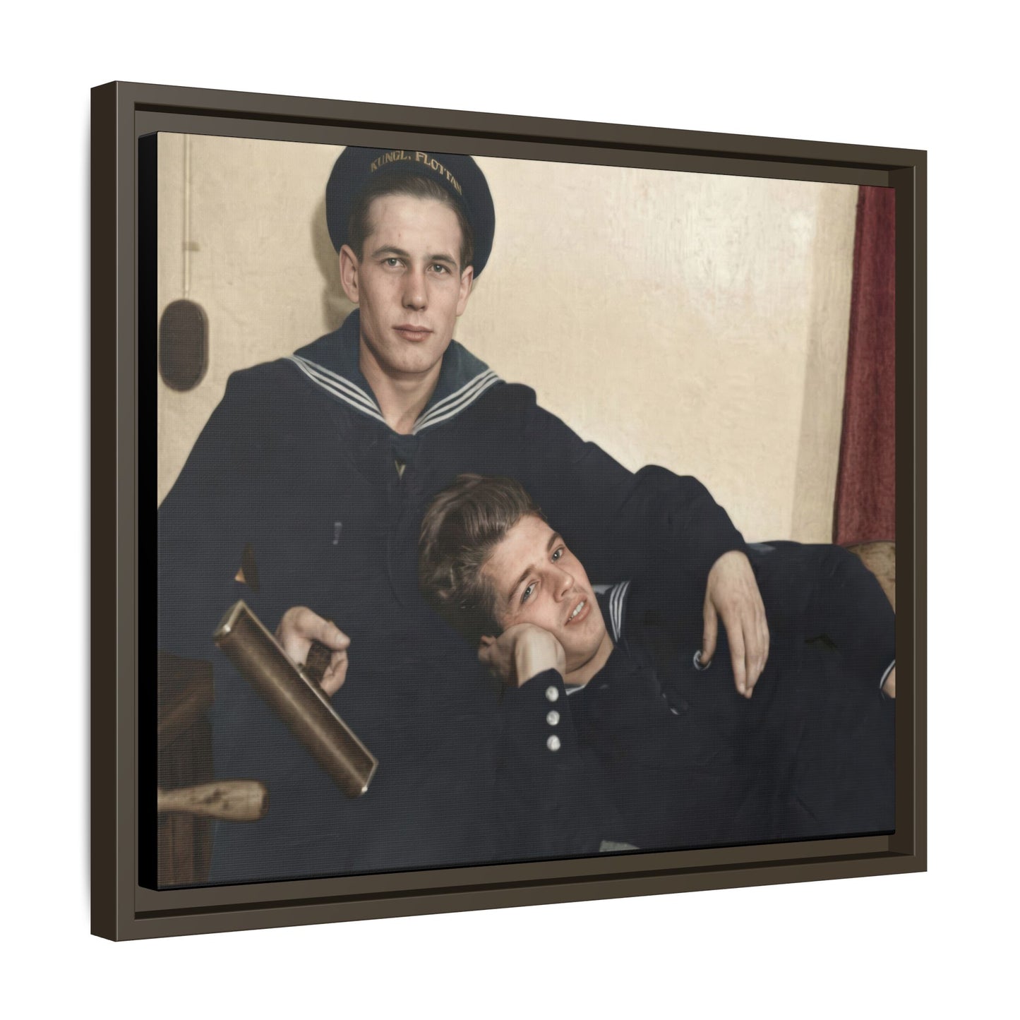 paire 010 | Framed Vintage Photo - Matte Canvas