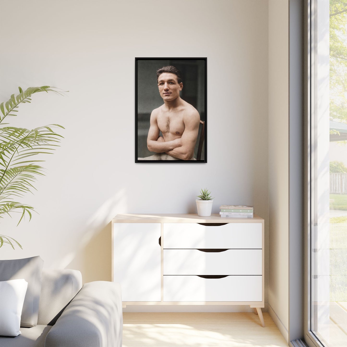 athlétisme 046 | Framed Vintage Photo - Matte Canvas