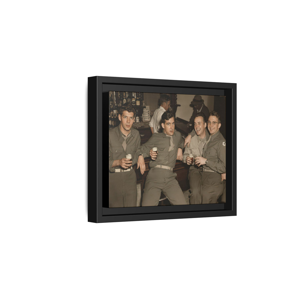 hommes 030 | Framed Vintage Photo - Matte Canvas
