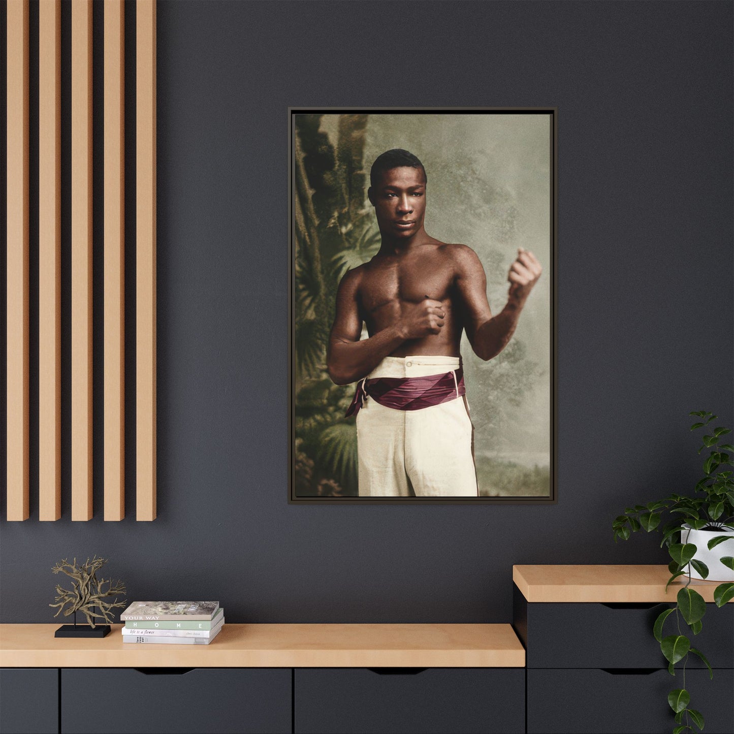 athlétisme 030 | Framed Vintage Photo - Matte Canvas