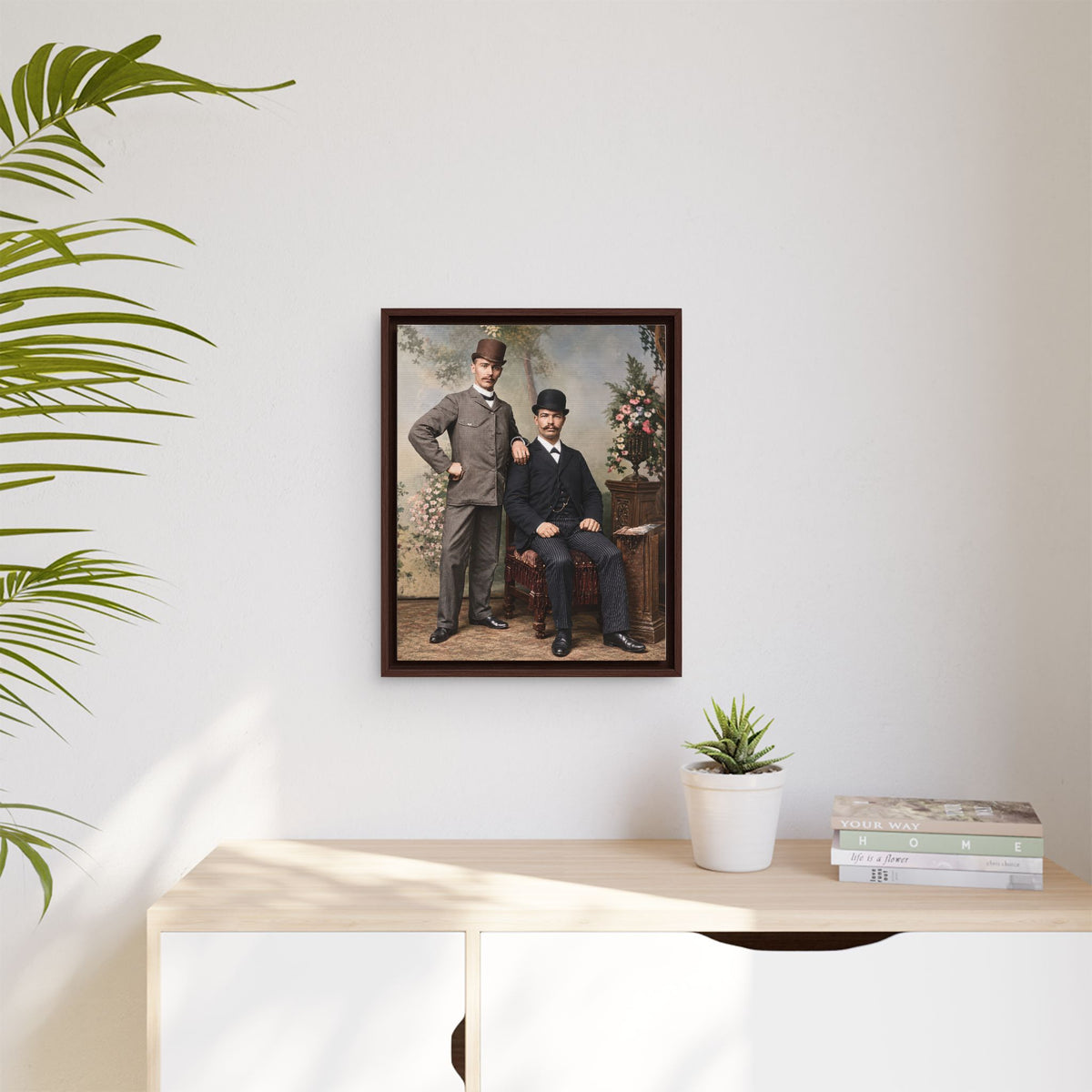 paire 068 | Framed Vintage Photo - Matte Canvas