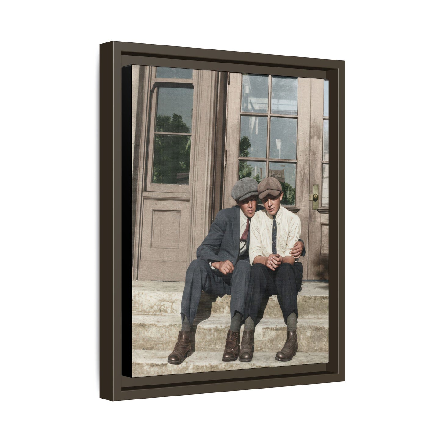 paire 057 | Framed Vintage Photo - Matte Canvas