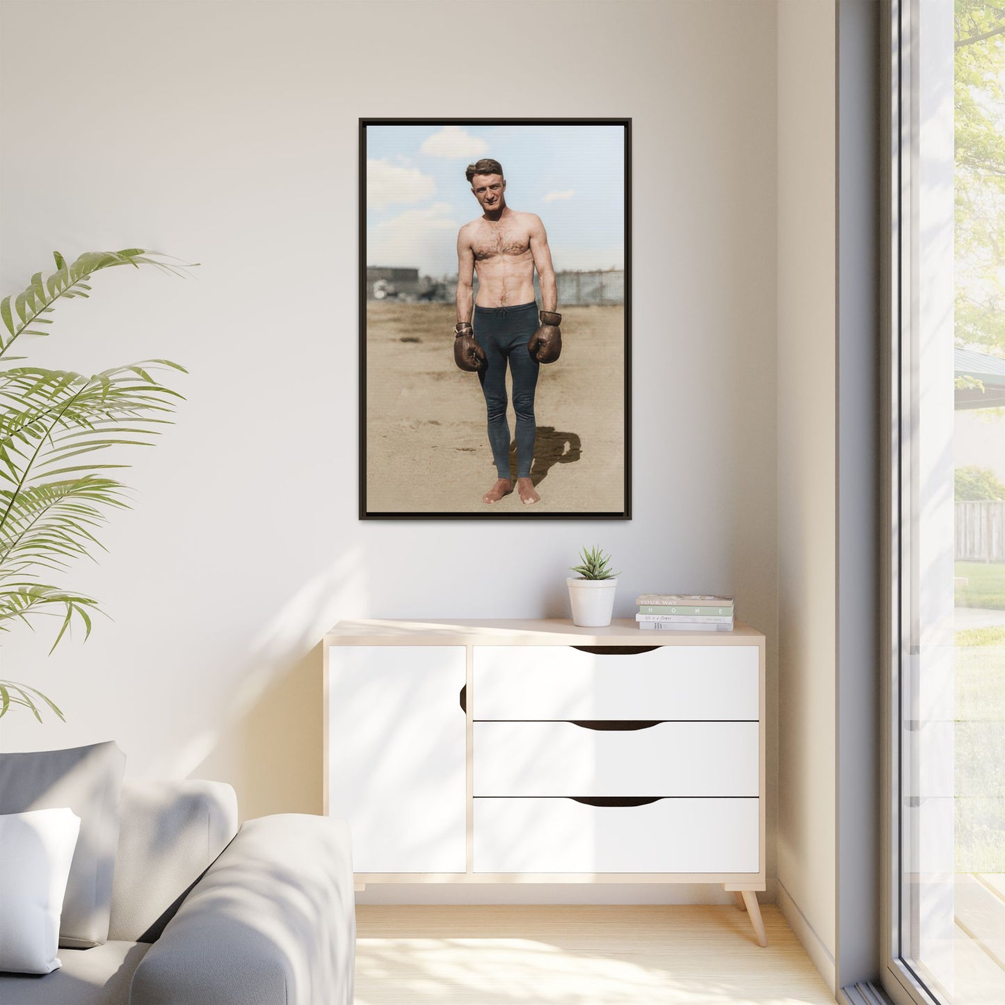 Copy of athlétisme 039 | Framed Vintage Photo - Matte Canvas