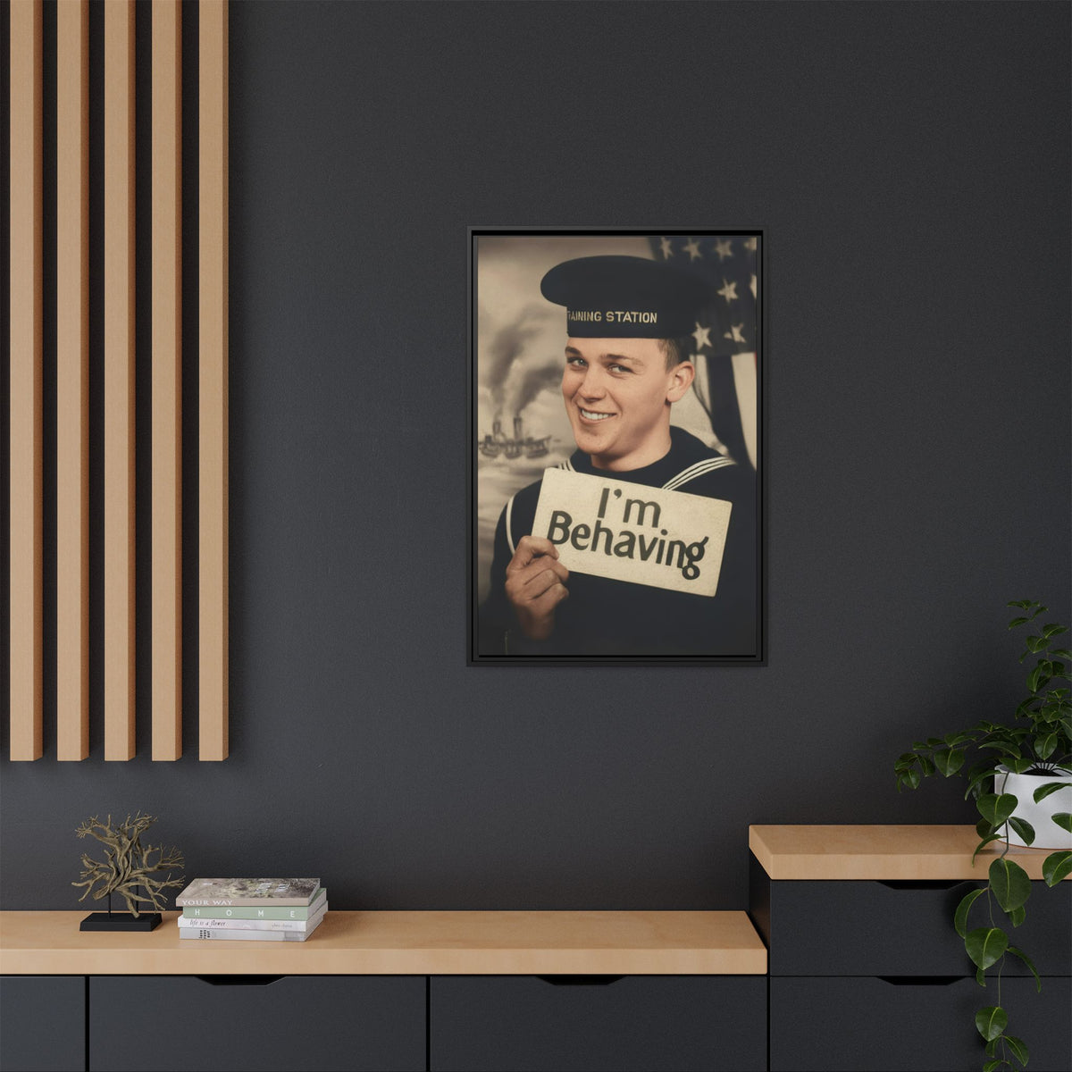celibataire 002 | Framed Vintage Photo - Matte Canvas
