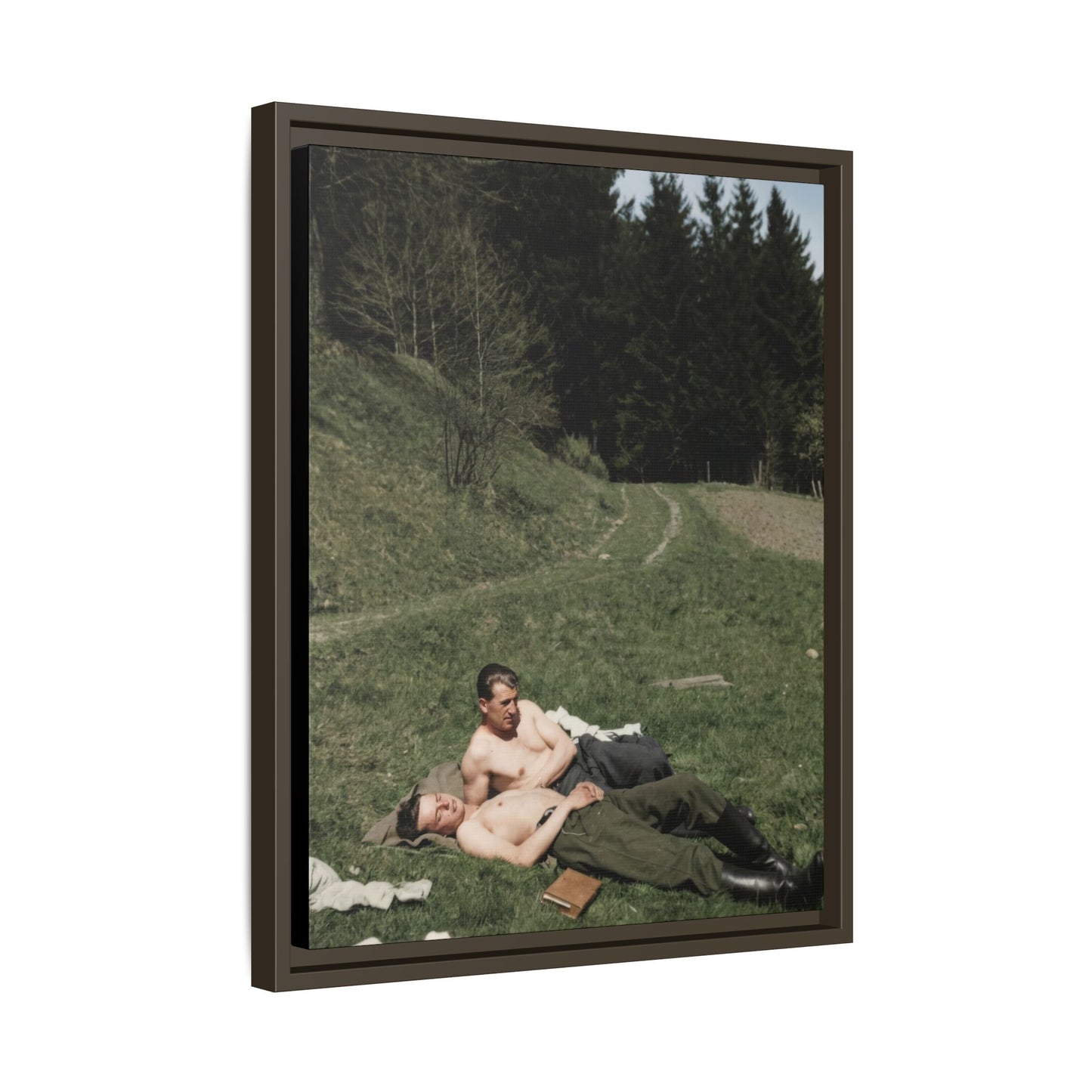 paire 073 | Framed Vintage Photo - Matte Canvas