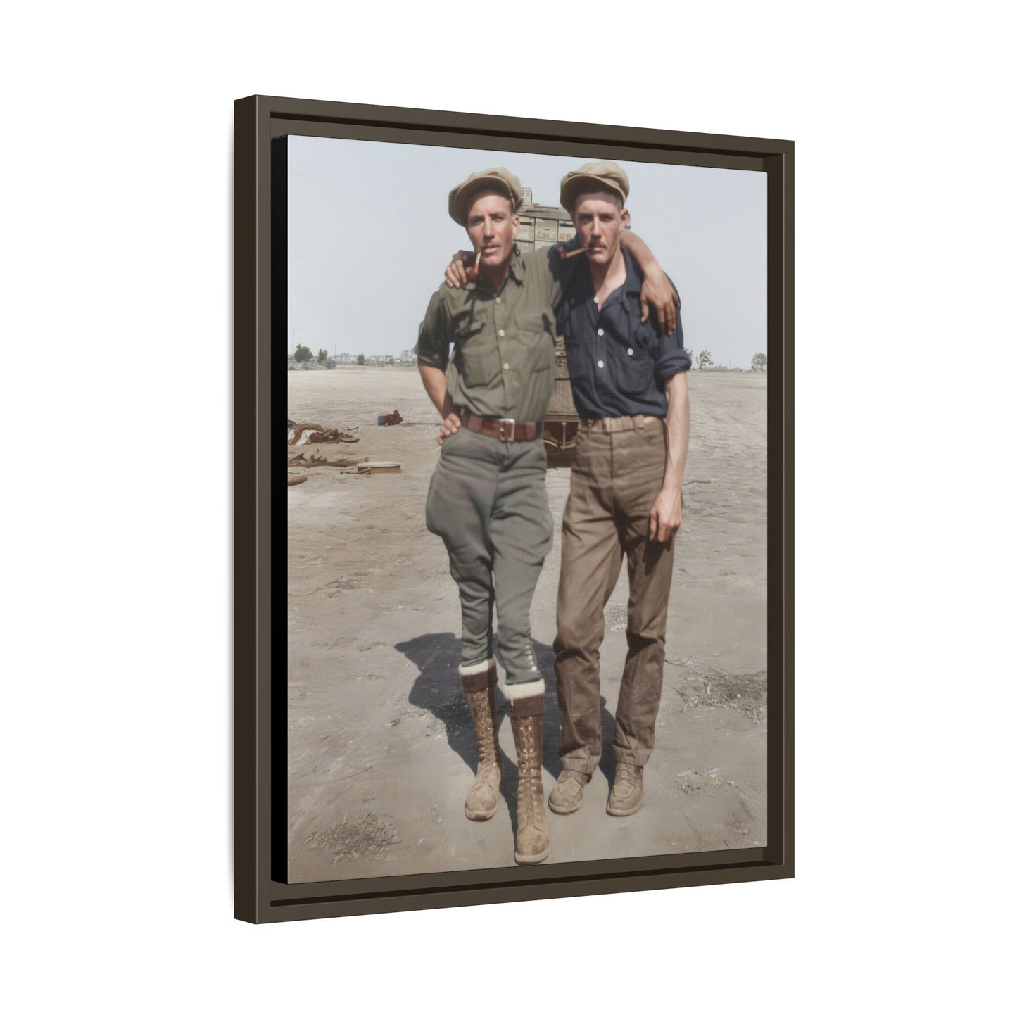 paire 061 | Framed Vintage Photo - Matte Canvas