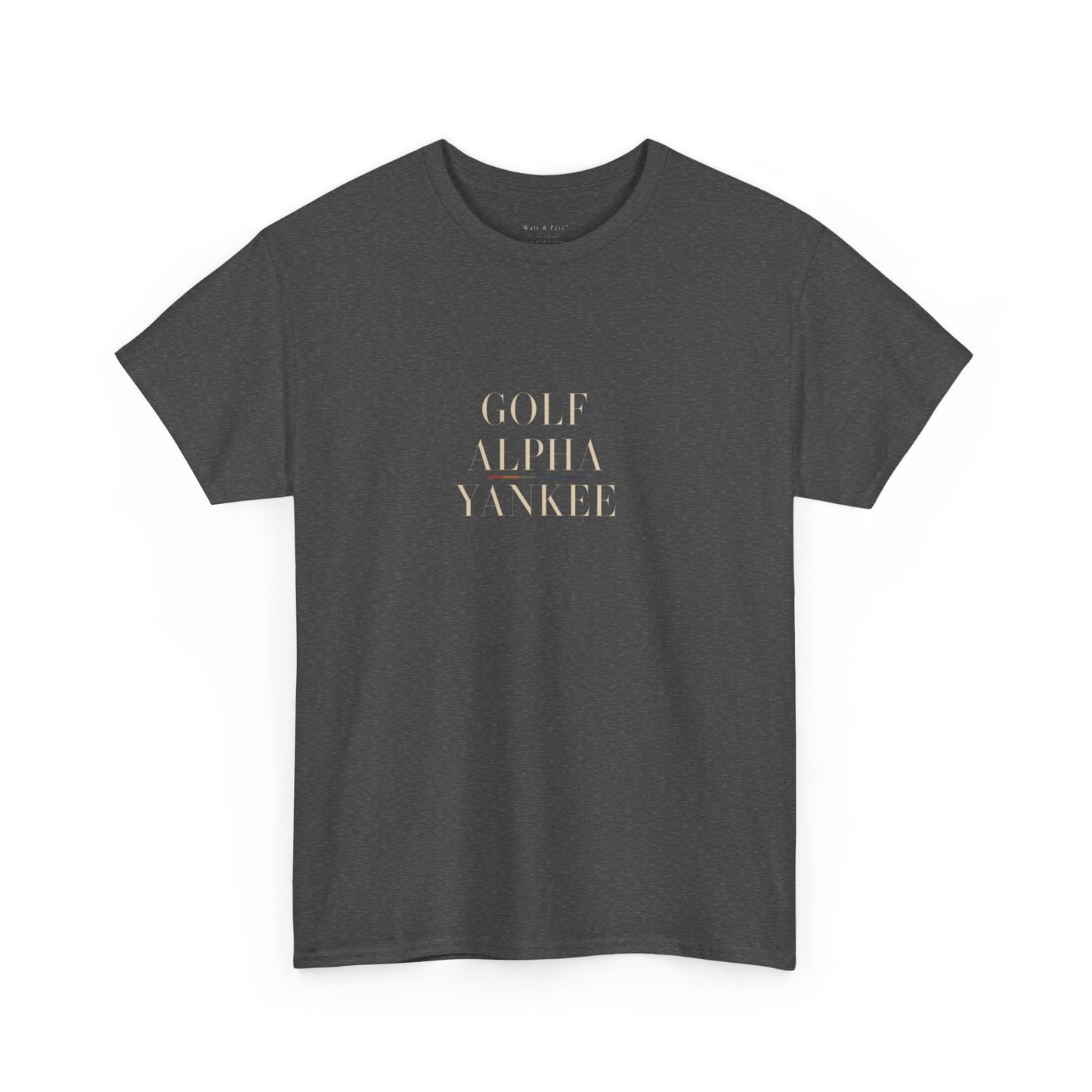 Golf Alpha Yankee Pride T-Shirt | NATO Phonetic LGBTQ Code Tee
