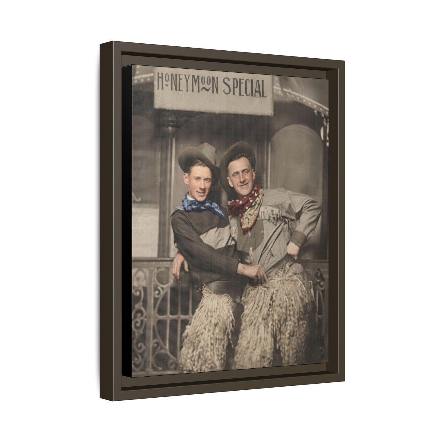 paire 124 | Framed Vintage Photo - Matte Canvas