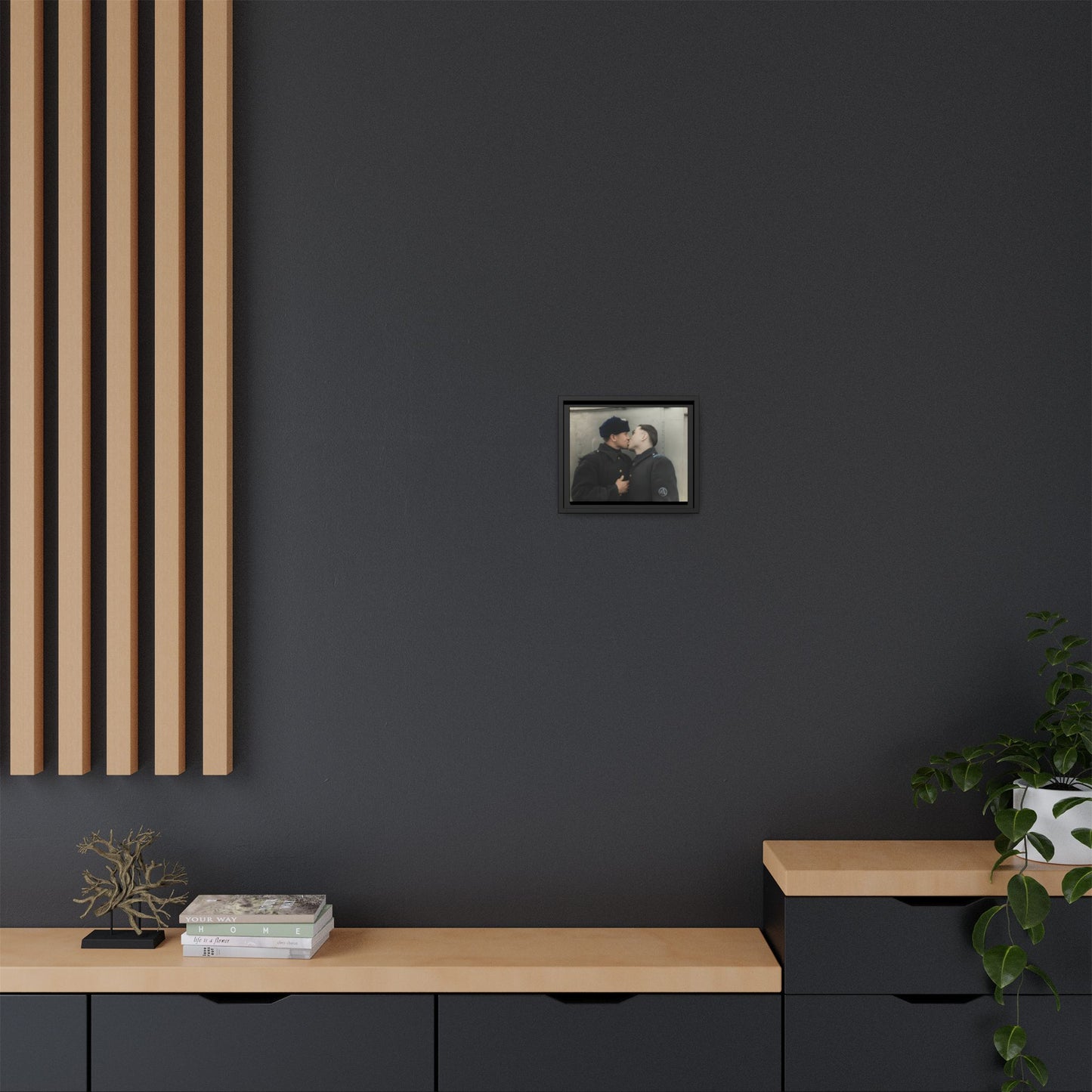 paire 004 | Framed Vintage Photo - Matte Canvas