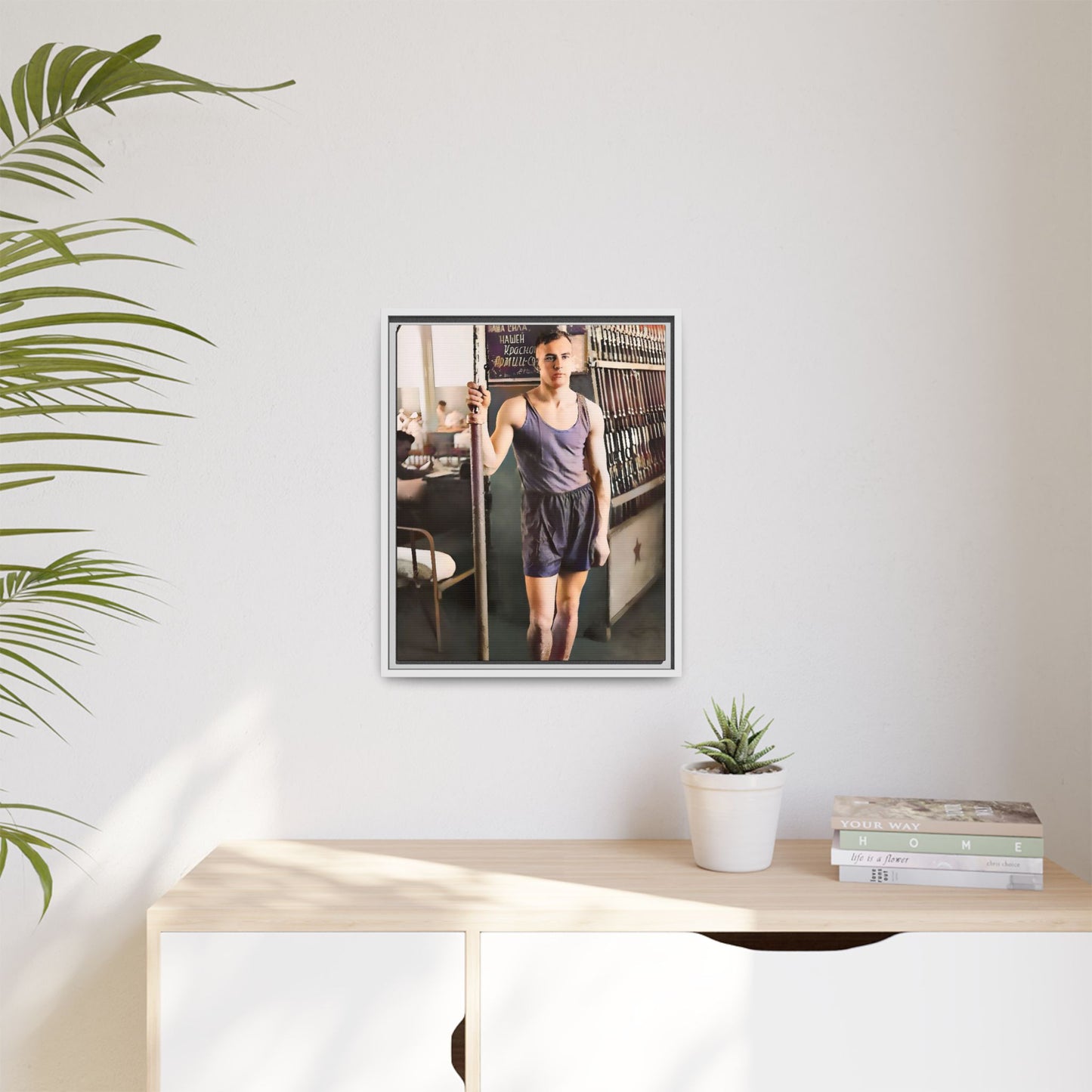 celibataire 020 | Framed Vintage Photo - Matte Canvas