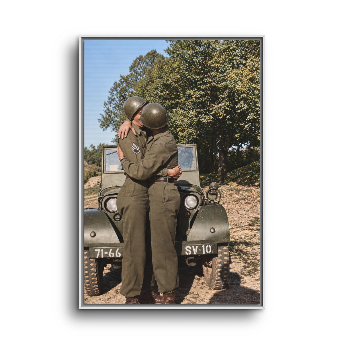 paire 065 | Framed Vintage Photo - Matte Canvas