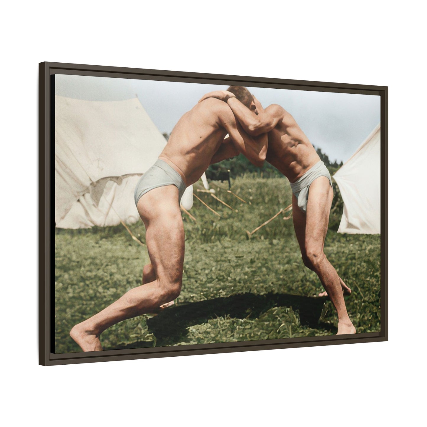 athlétisme 019 | Framed Vintage Photo - Matte Canvas