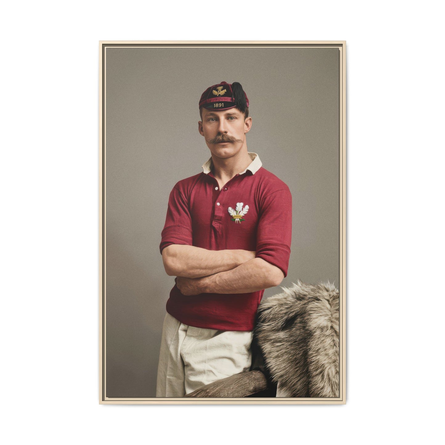 athlétisme 021 | Framed Vintage Photo - Matte Canvas