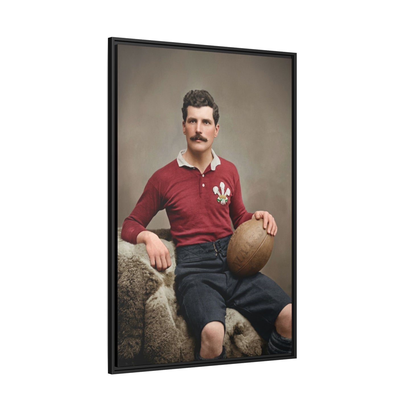 athlétisme 022 | Framed Vintage Photo - Matte Canvas