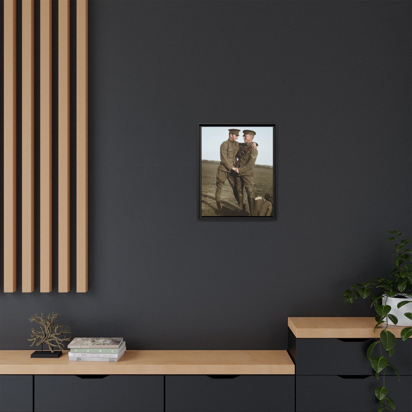 paire 021 | Framed Vintage Photo - Matte Canvas