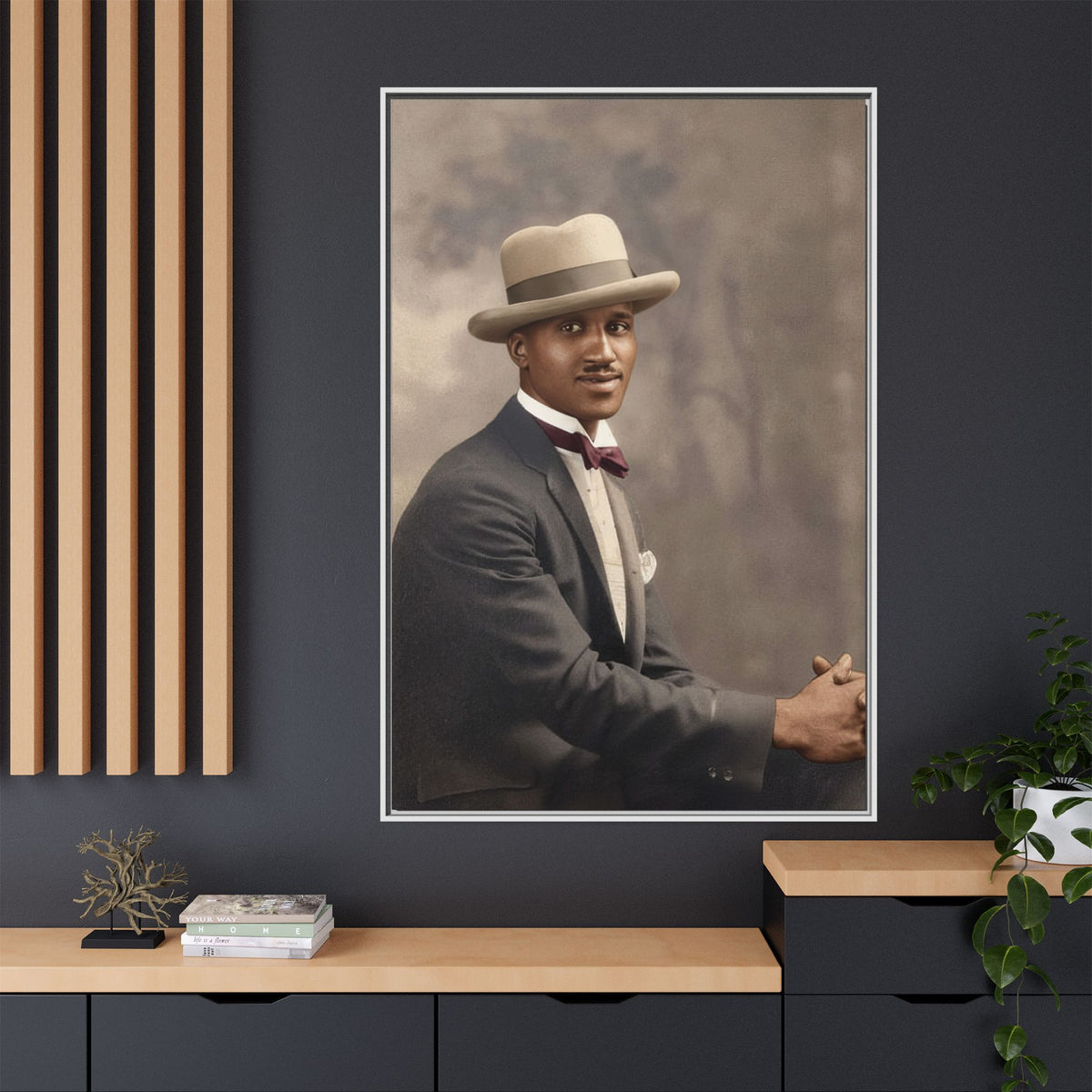 celibataire 004 | Framed Vintage Photo - Matte Canvas