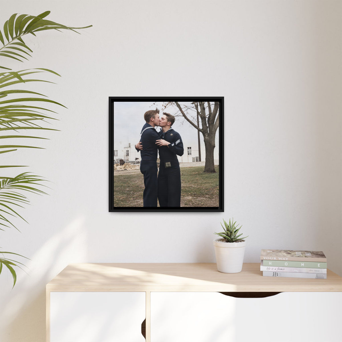 paire 034 | Framed Vintage Photo - Matte Canvas