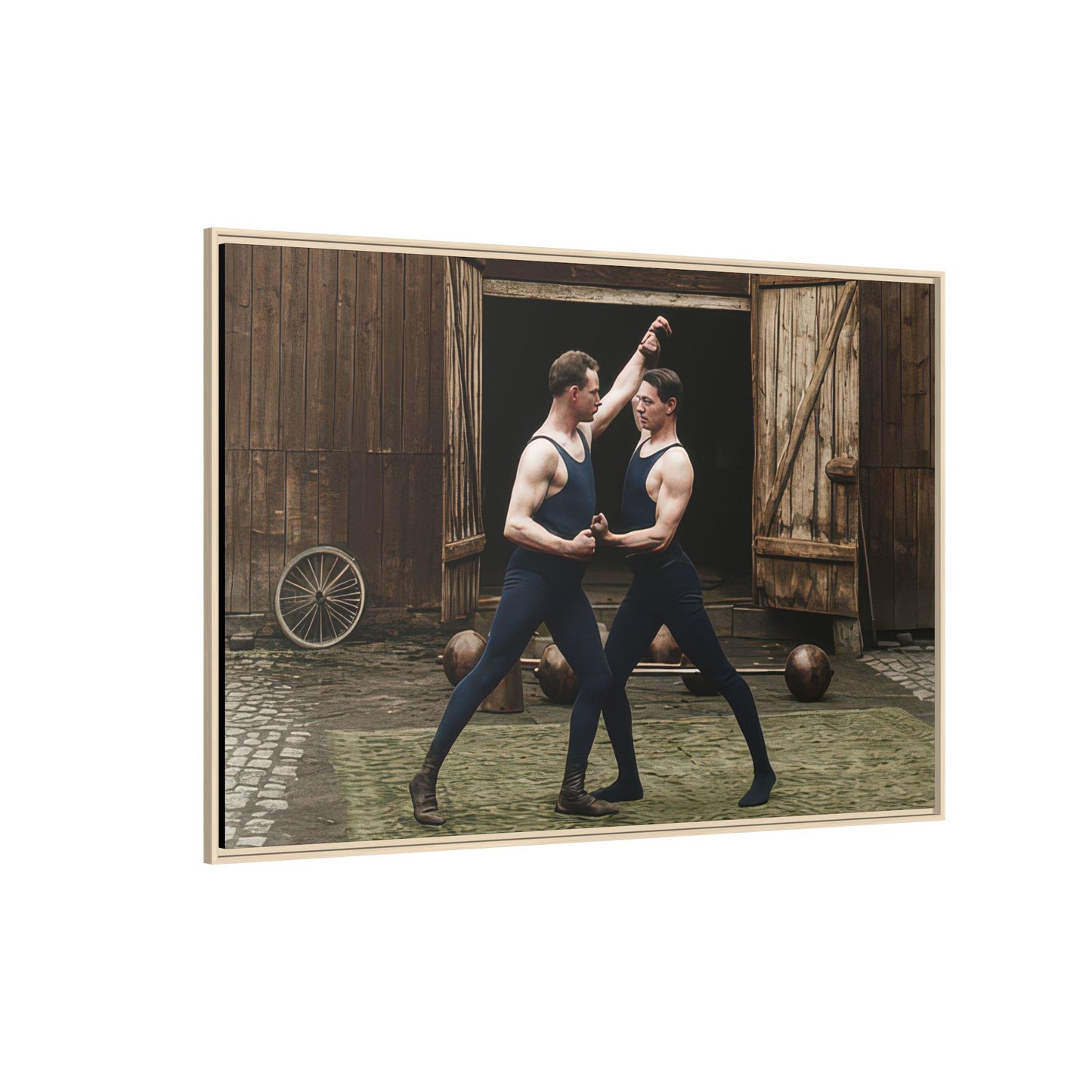 athlétisme 036 | Framed Vintage Photo - Matte Canvas